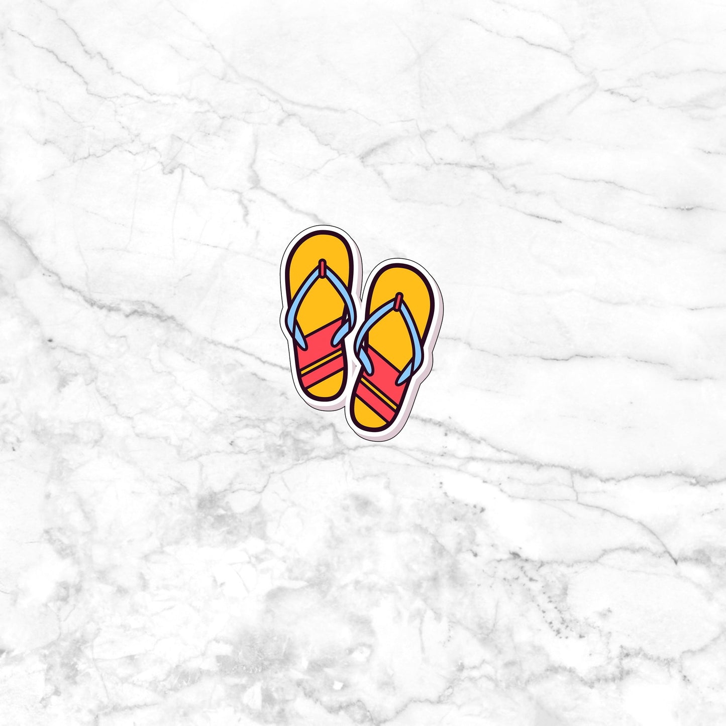 Sandal Sticker Sticker, Vinyl sticker, laptop sticker, Tablet sticker