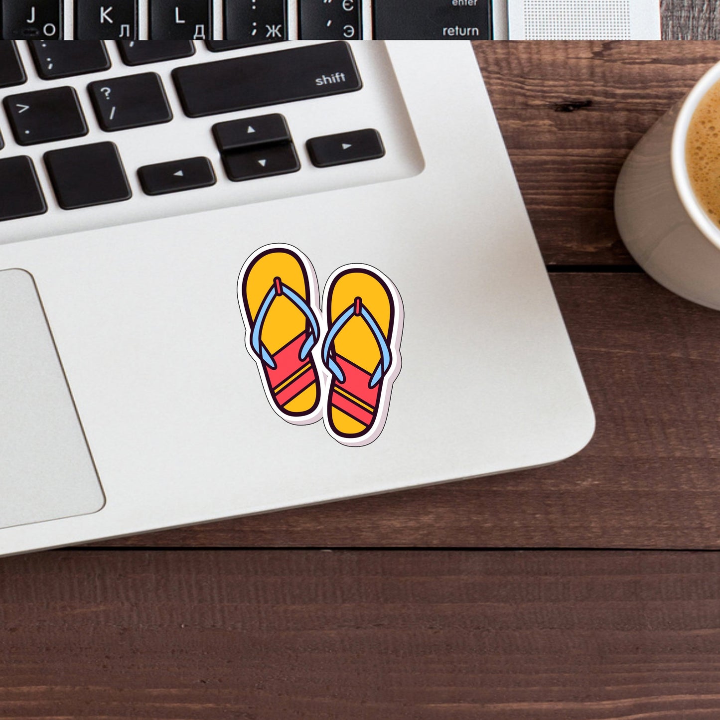 Sandal Sticker Sticker, Vinyl sticker, laptop sticker, Tablet sticker