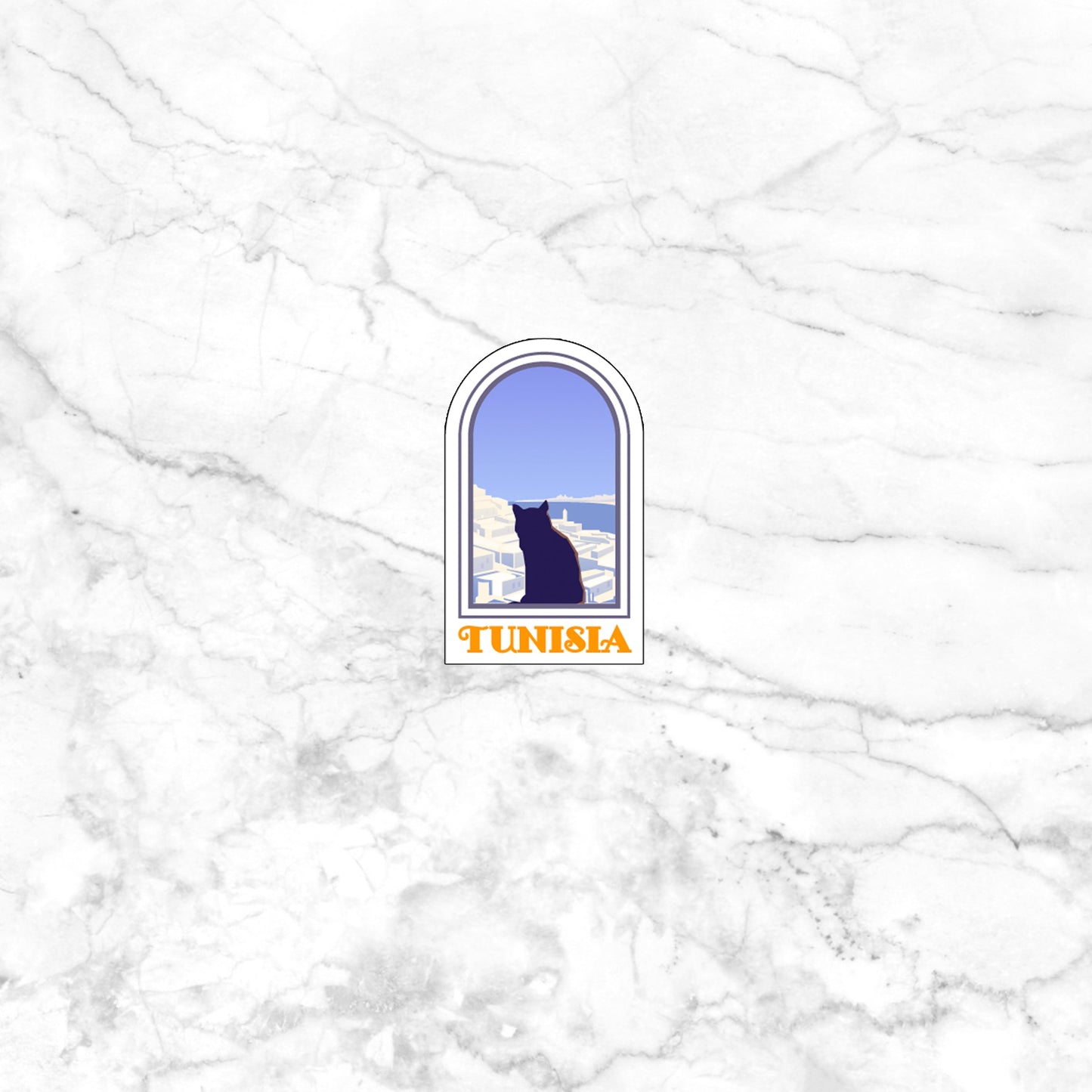 Tunisia Sticker, Vinyl sticker, laptop sticker, Tablet sticker