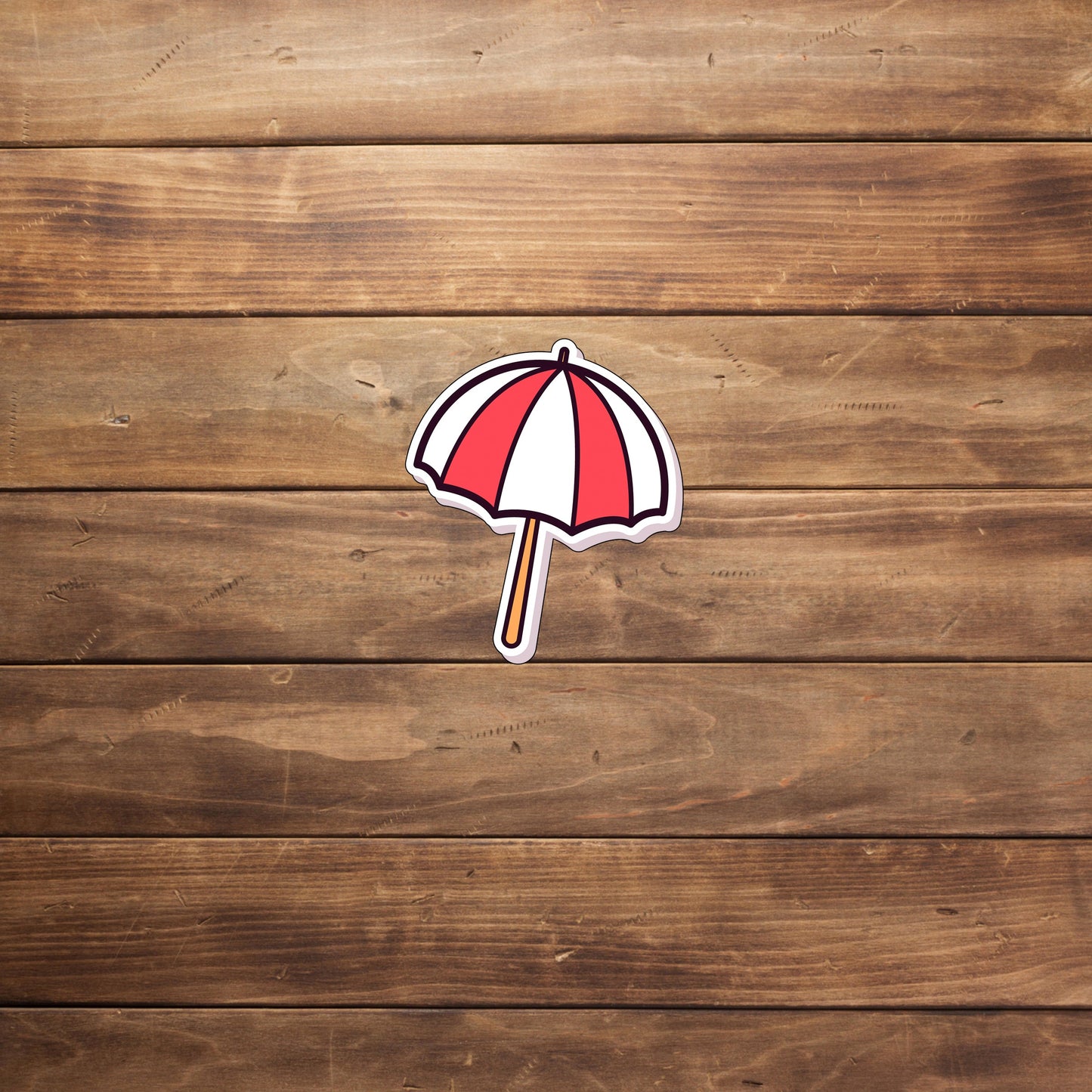 Summer Umbrela Sticker, Vinyl sticker, laptop sticker, Tablet sticker
