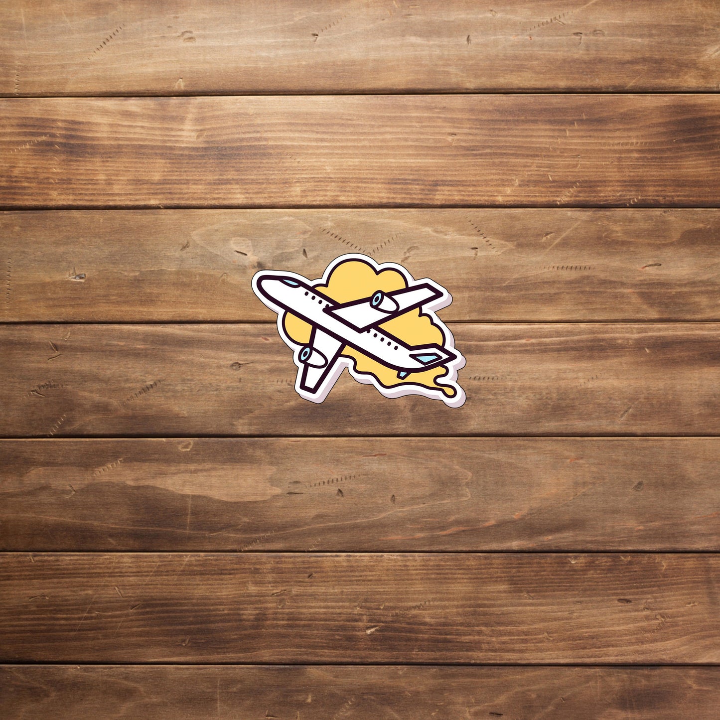 Airplane Sticker, Vinyl sticker, laptop sticker, Tablet sticker