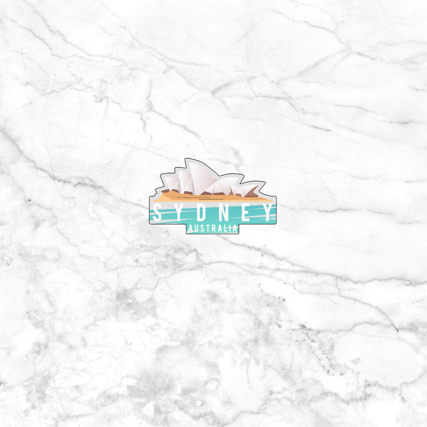 Sydney Australia Sticker, Vinyl sticker, laptop sticker, Tablet sticker