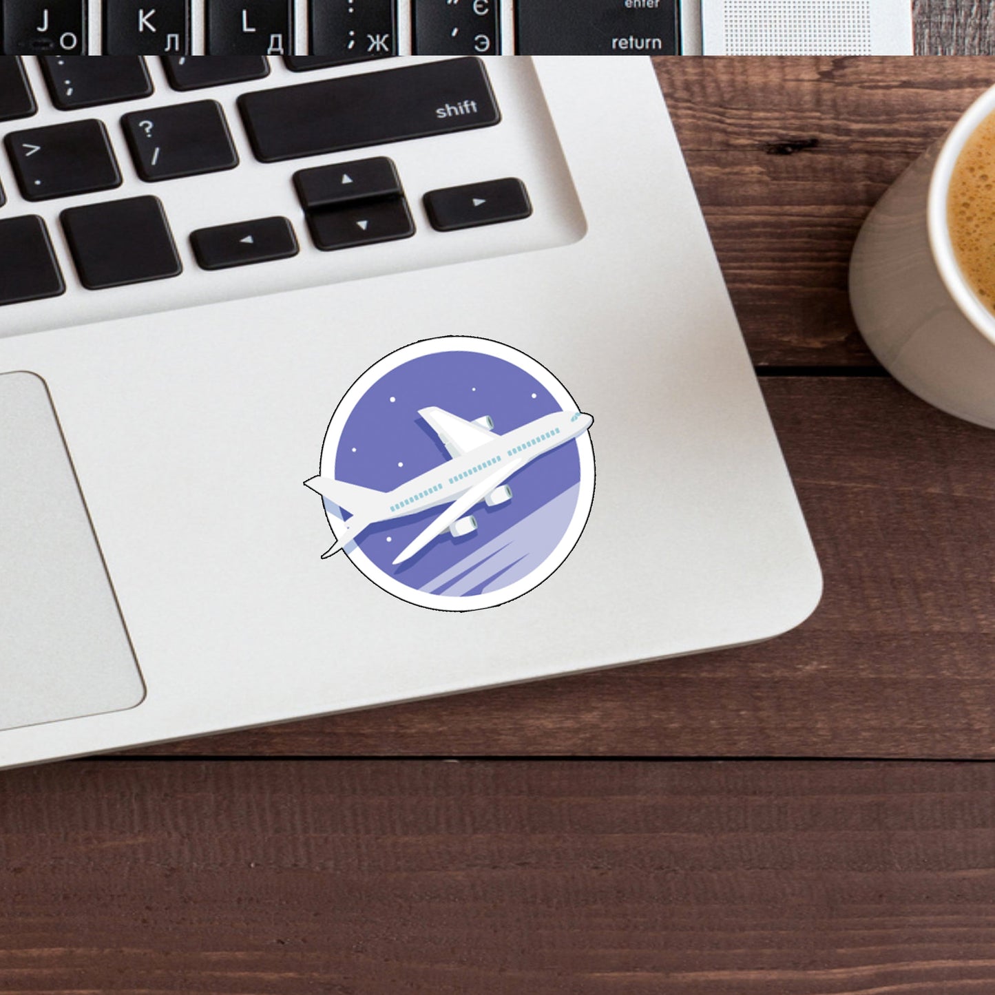 Airplane Sticker, Vinyl sticker, laptop sticker, Tablet sticker