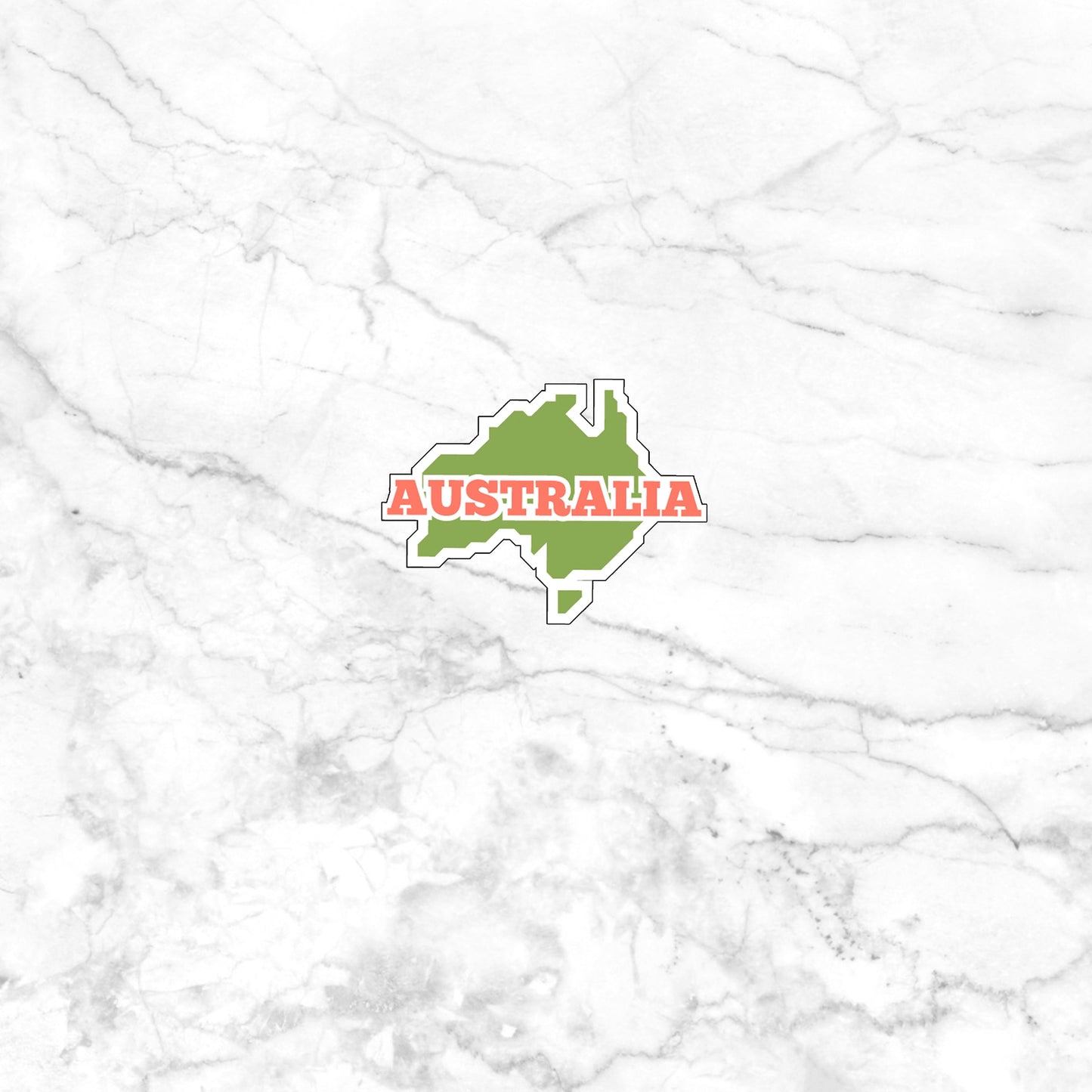 Australia Sticker, Vinyl sticker, laptop sticker, Tablet sticker