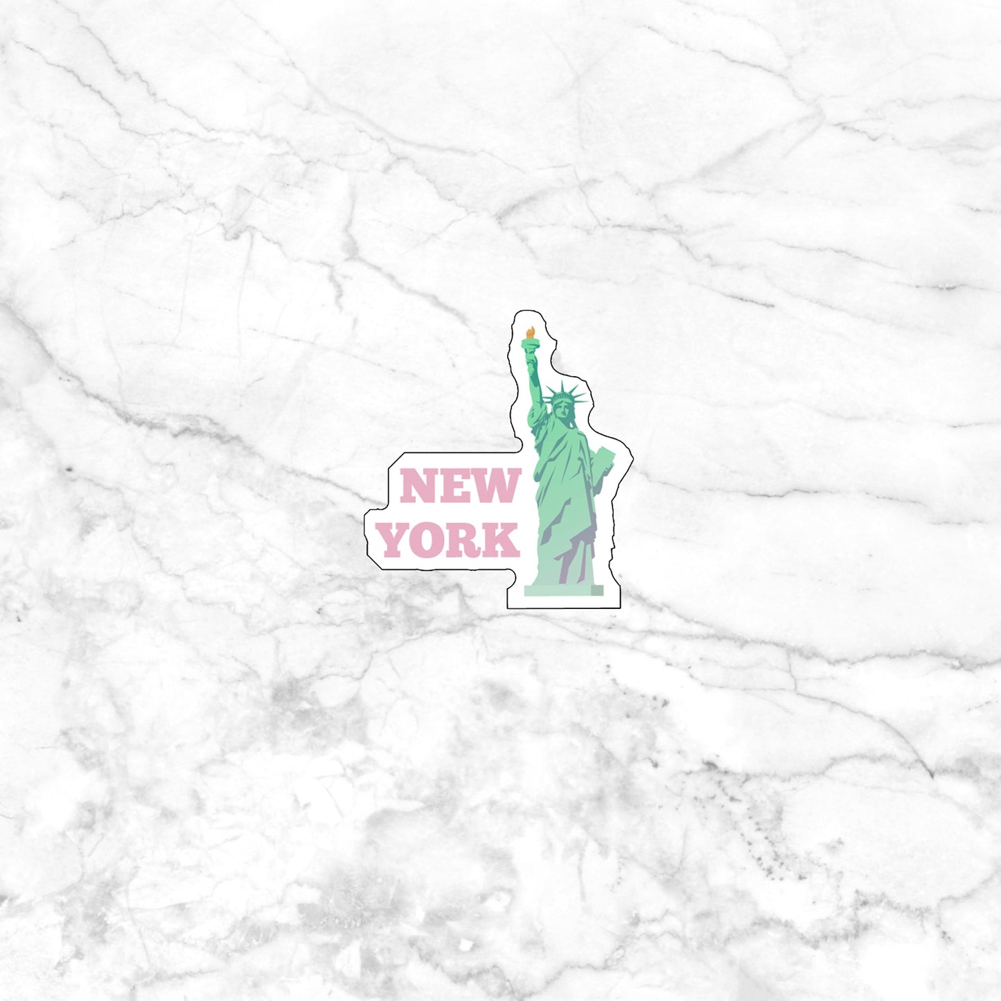 New York Sticker, Vinyl sticker, laptop sticker, Tablet sticker