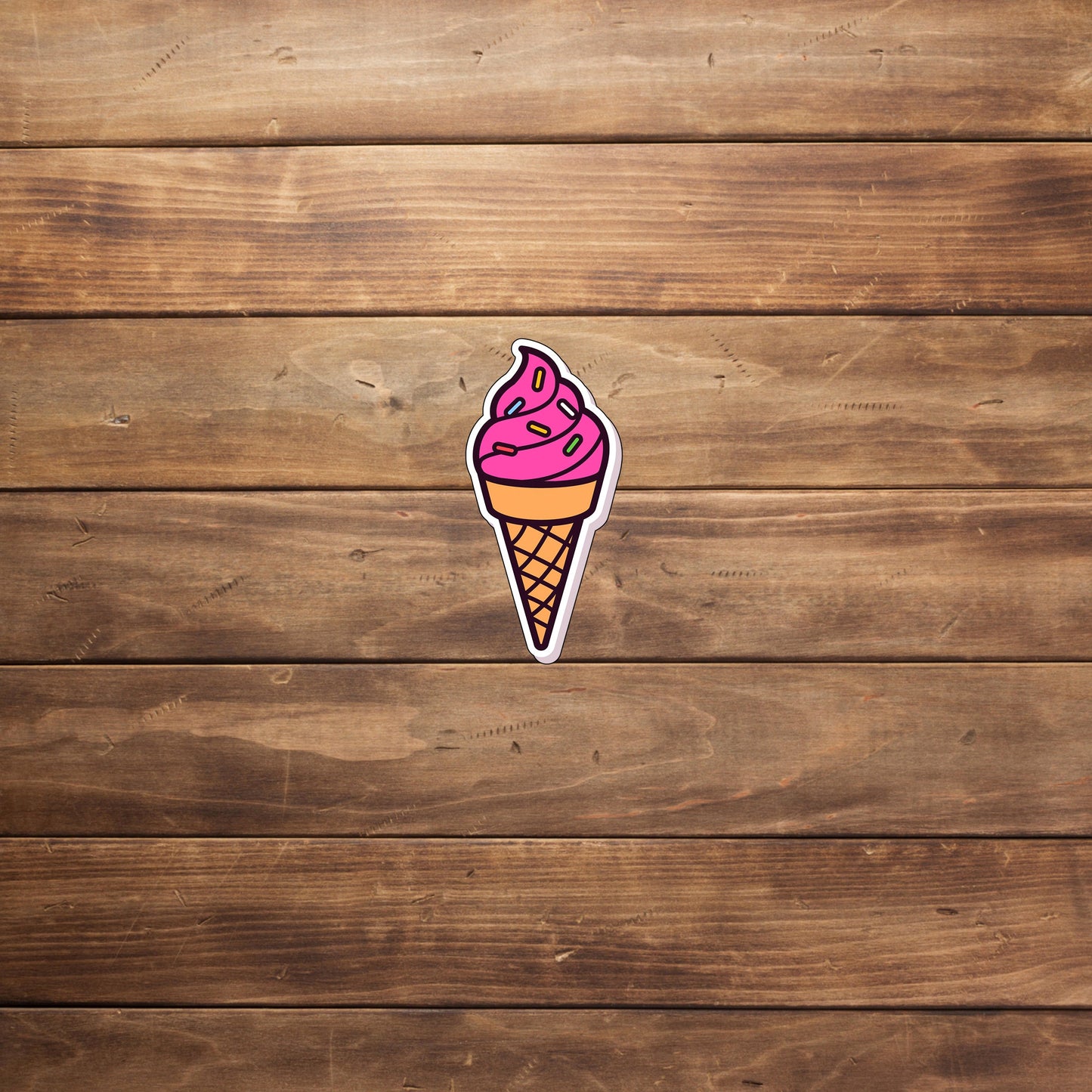 Ice Cream Sticker, Vinyl sticker, laptop sticker, Tablet sticker
