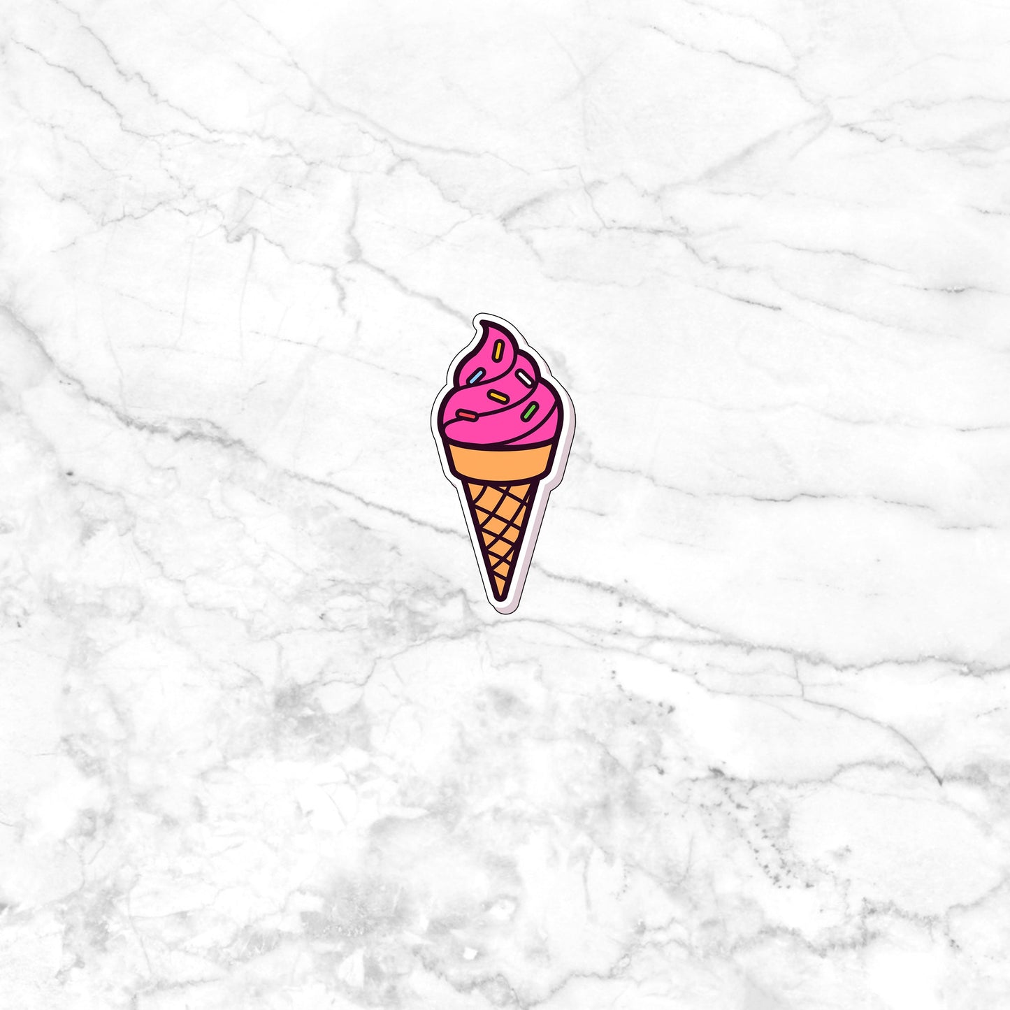 Ice Cream Sticker, Vinyl sticker, laptop sticker, Tablet sticker