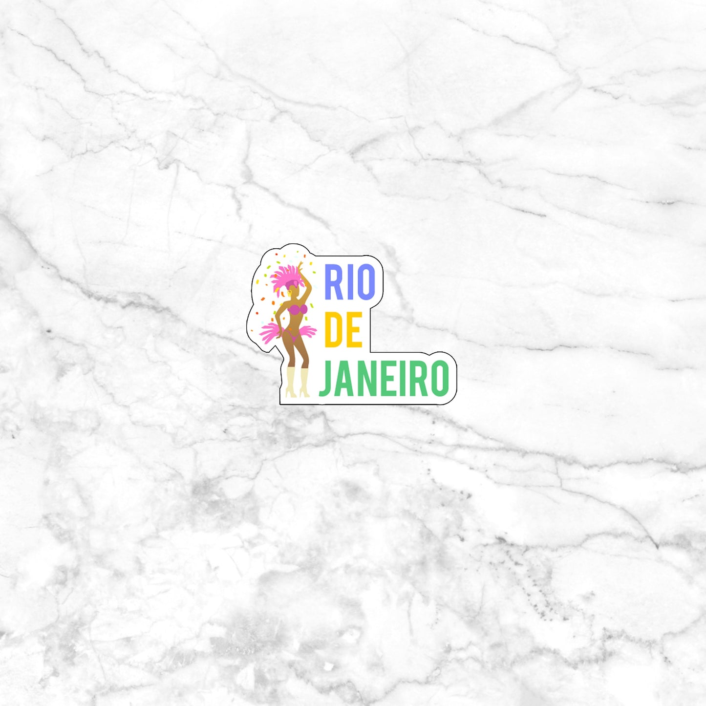 Rio De Janeiro Sticker, Vinyl sticker, laptop sticker, Tablet sticker