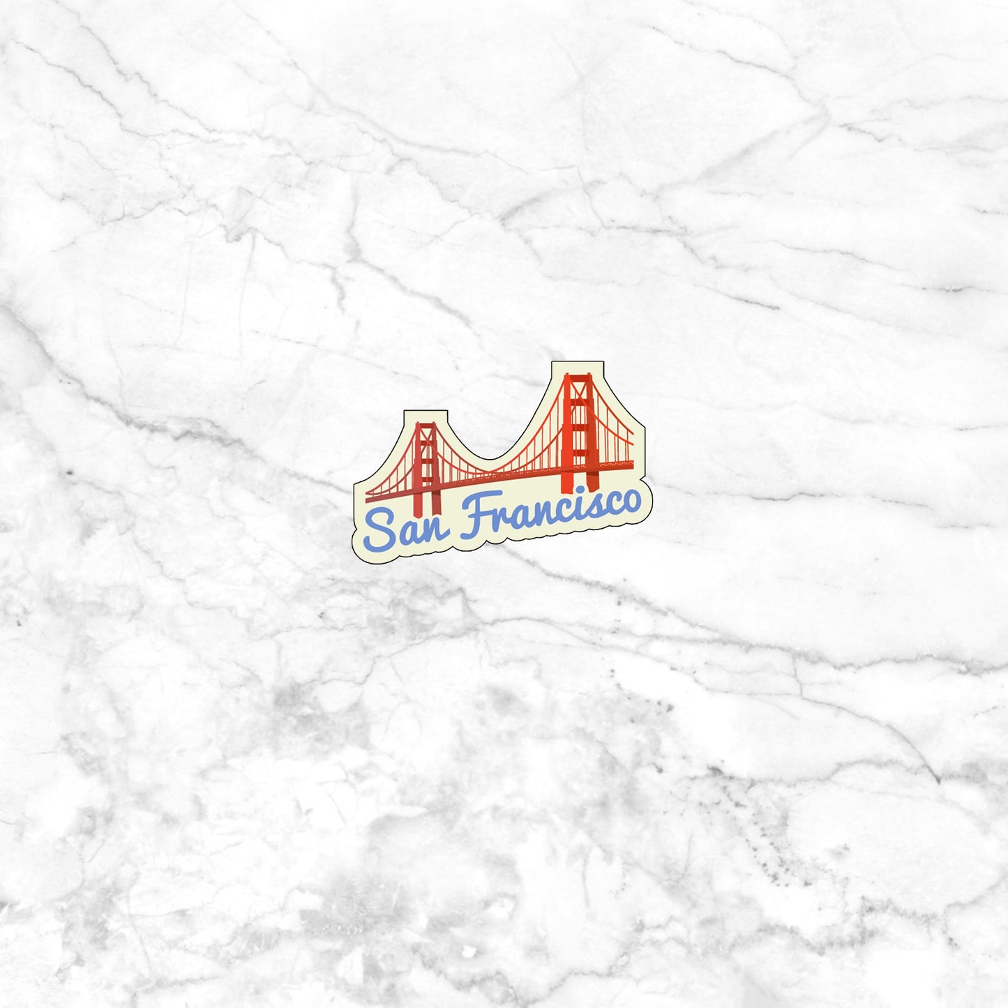 San Francisco Sticker, Vinyl sticker, laptop sticker, Tablet sticker