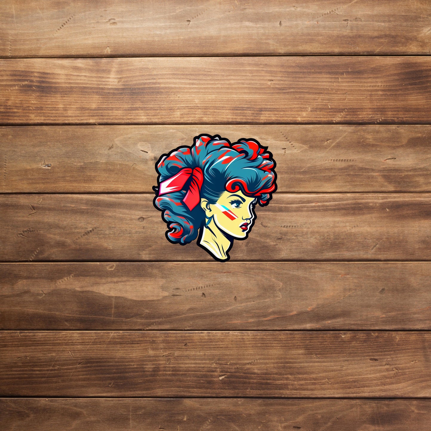 Big hair Sticker