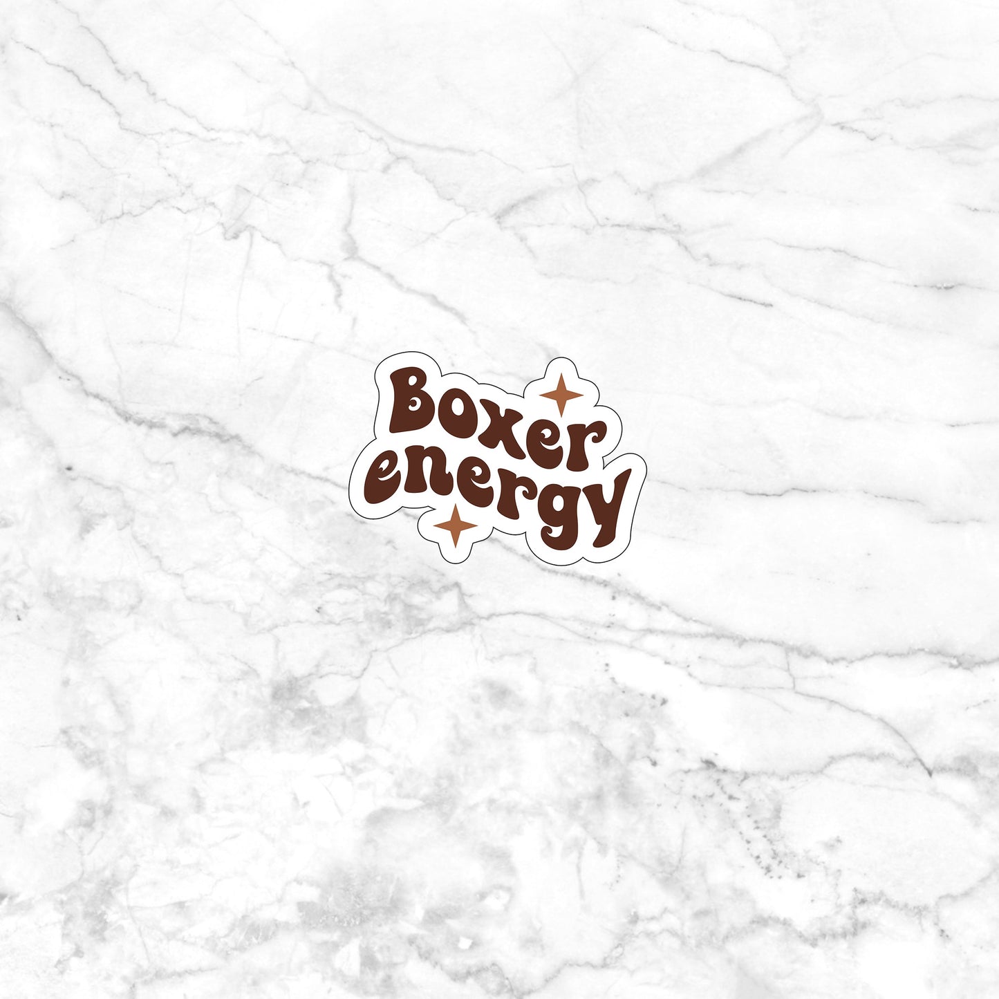 Boxer energy Sticker, Vinyl sticker, laptop sticker, Tablet sticker
