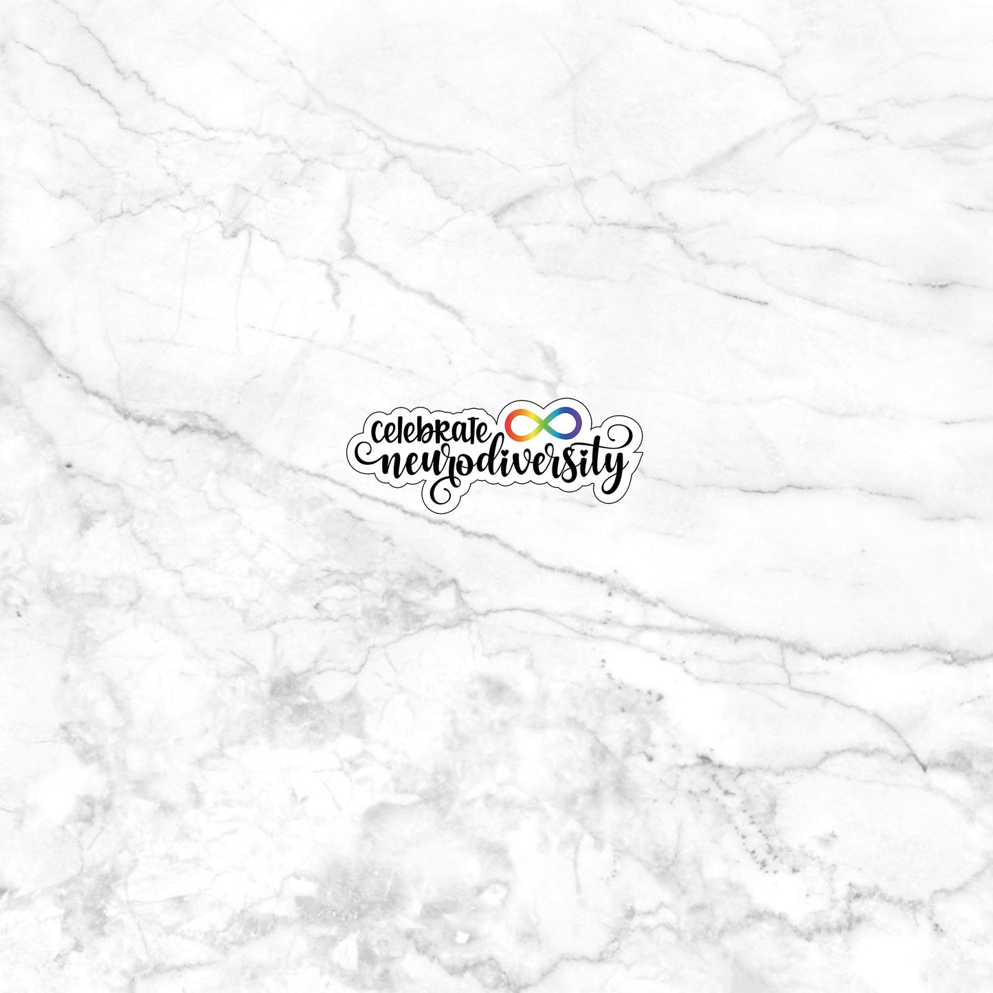 Celebrate Neurodiversity Sticker, Vinyl sticker, laptop sticker, Tablet sticker