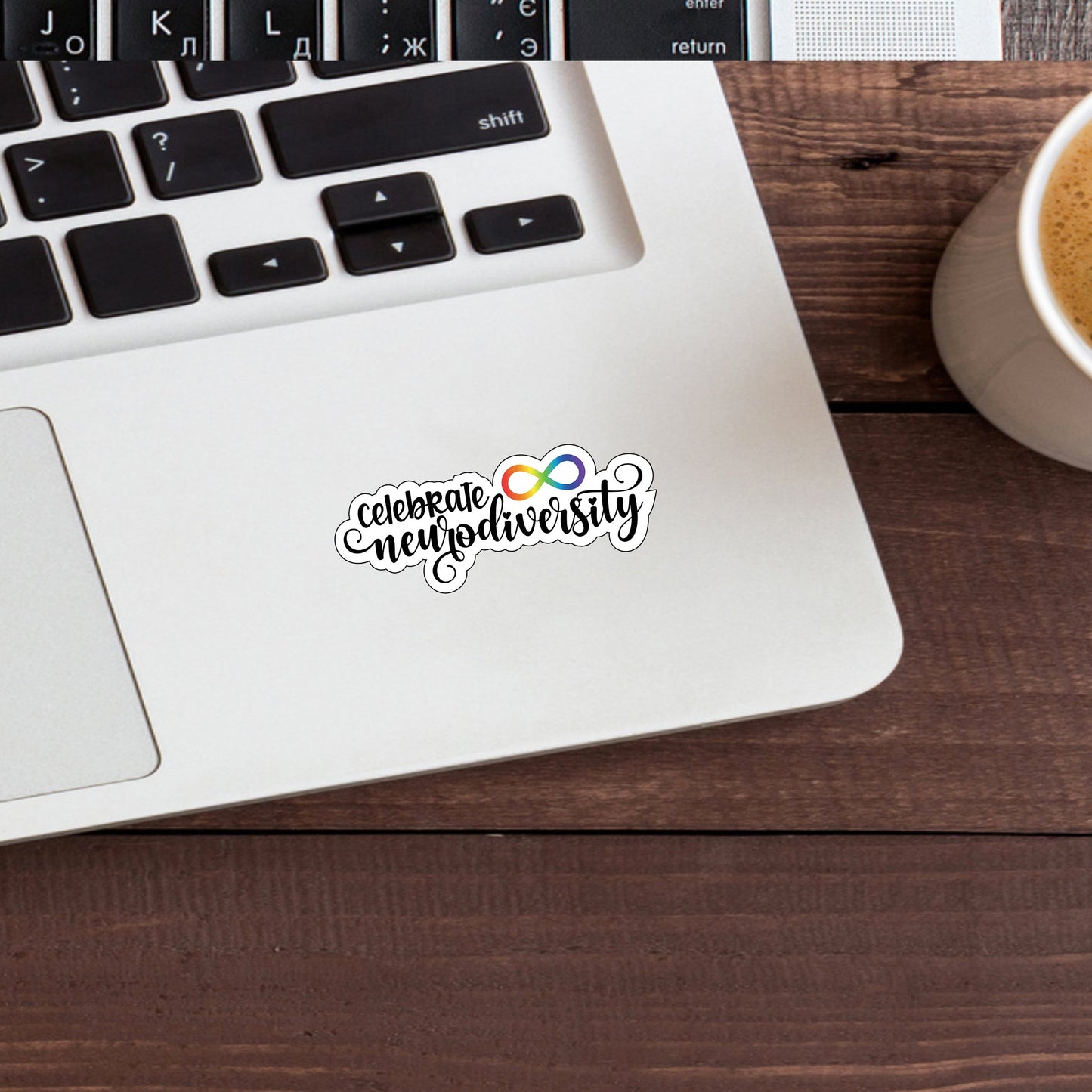 Celebrate Neurodiversity Sticker, Vinyl sticker, laptop sticker, Tablet sticker