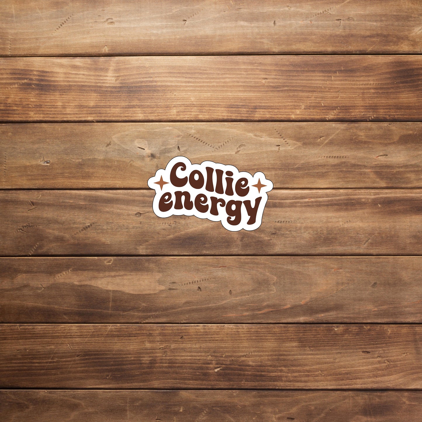 Collie energy Sticker, Vinyl sticker, laptop sticker, Tablet sticker