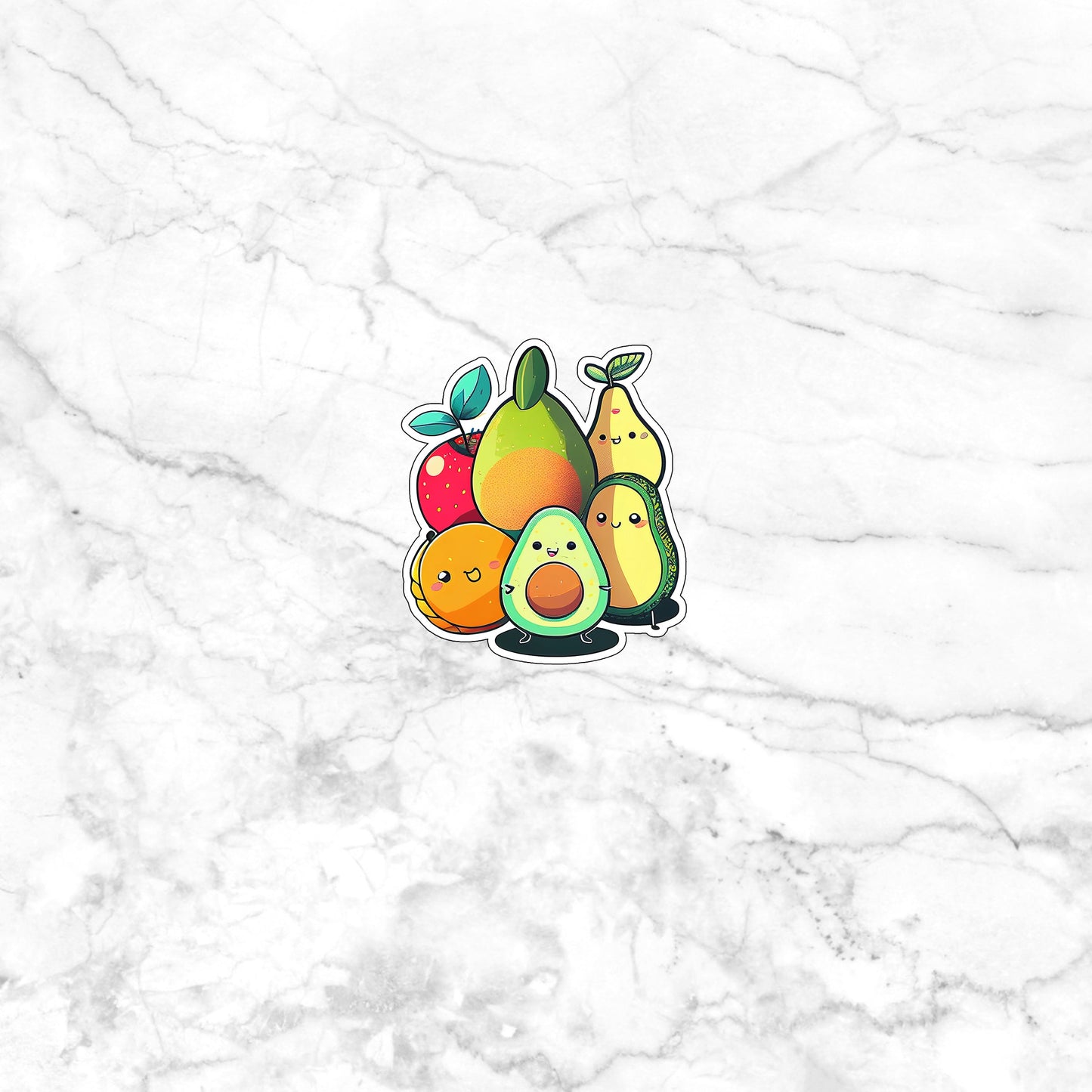 Cute-Avocado-Sticker-0 Sticker