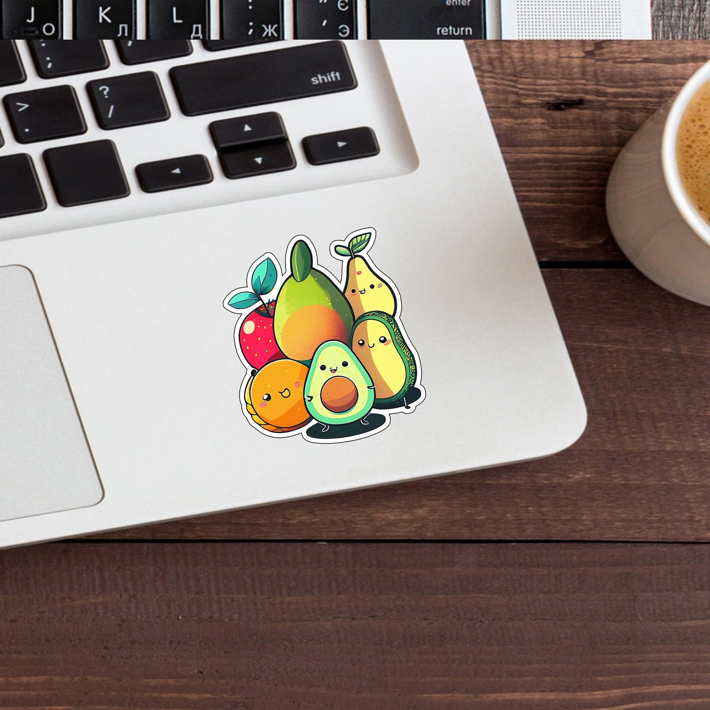 Cute-Avocado-Sticker-0 Sticker