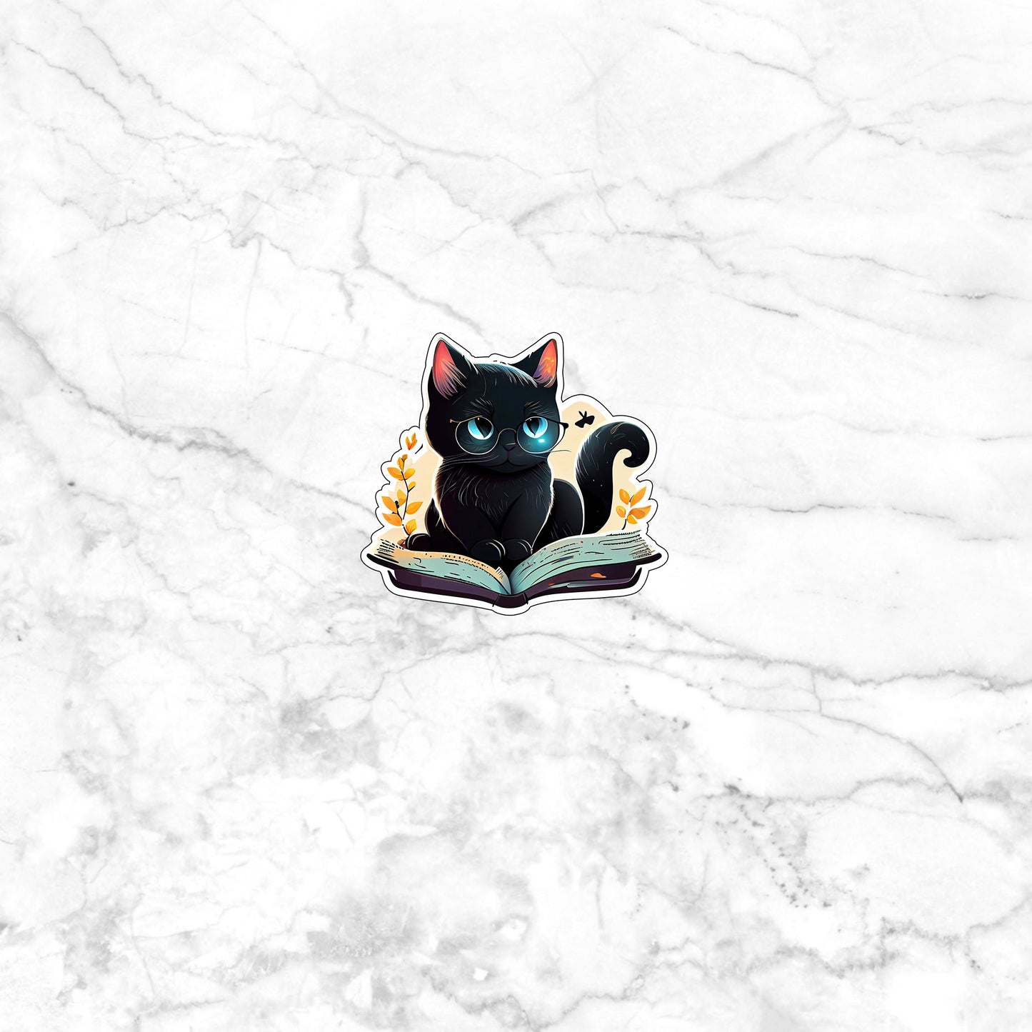 Cute Black Cat Sticker
