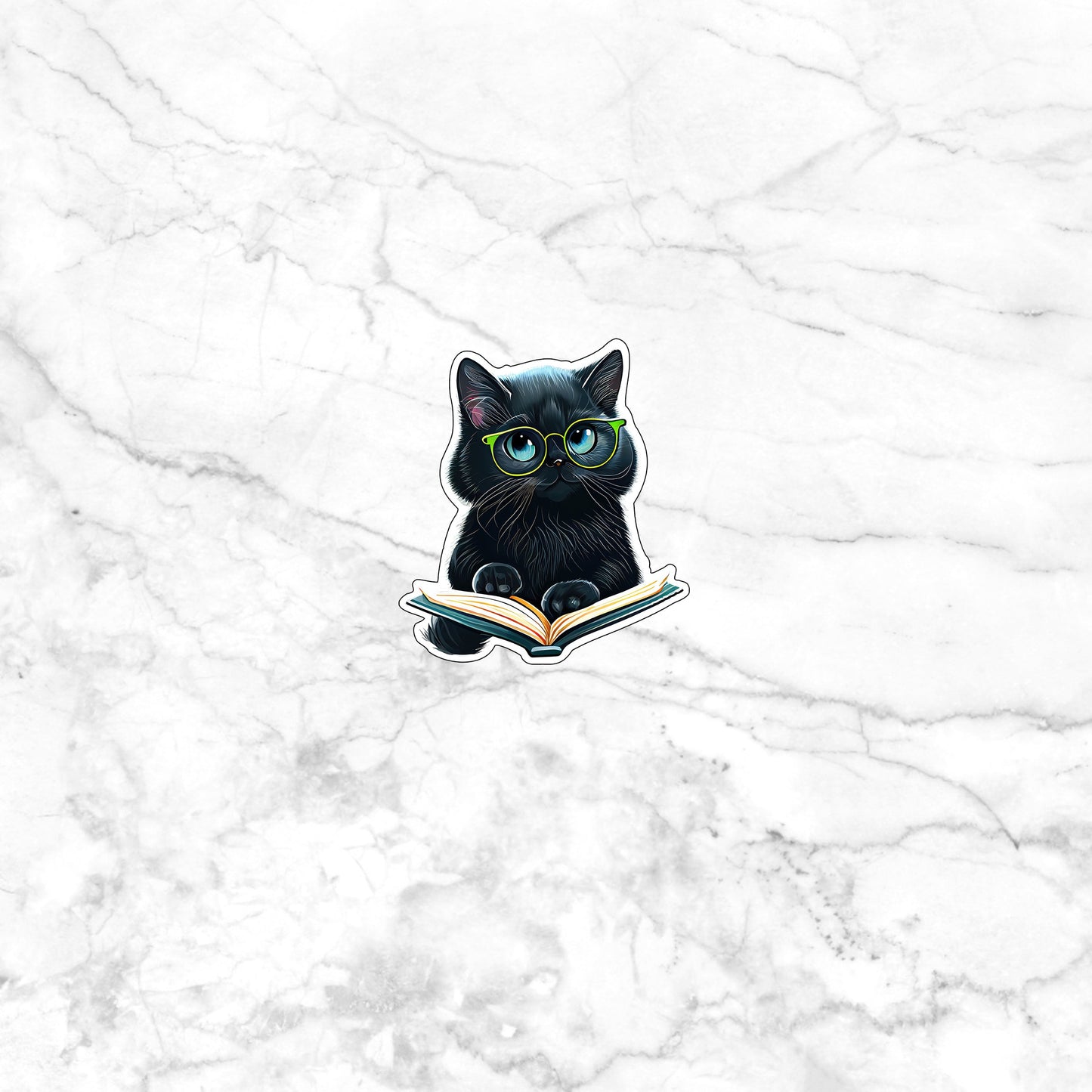 Cute Black Cat Sticker