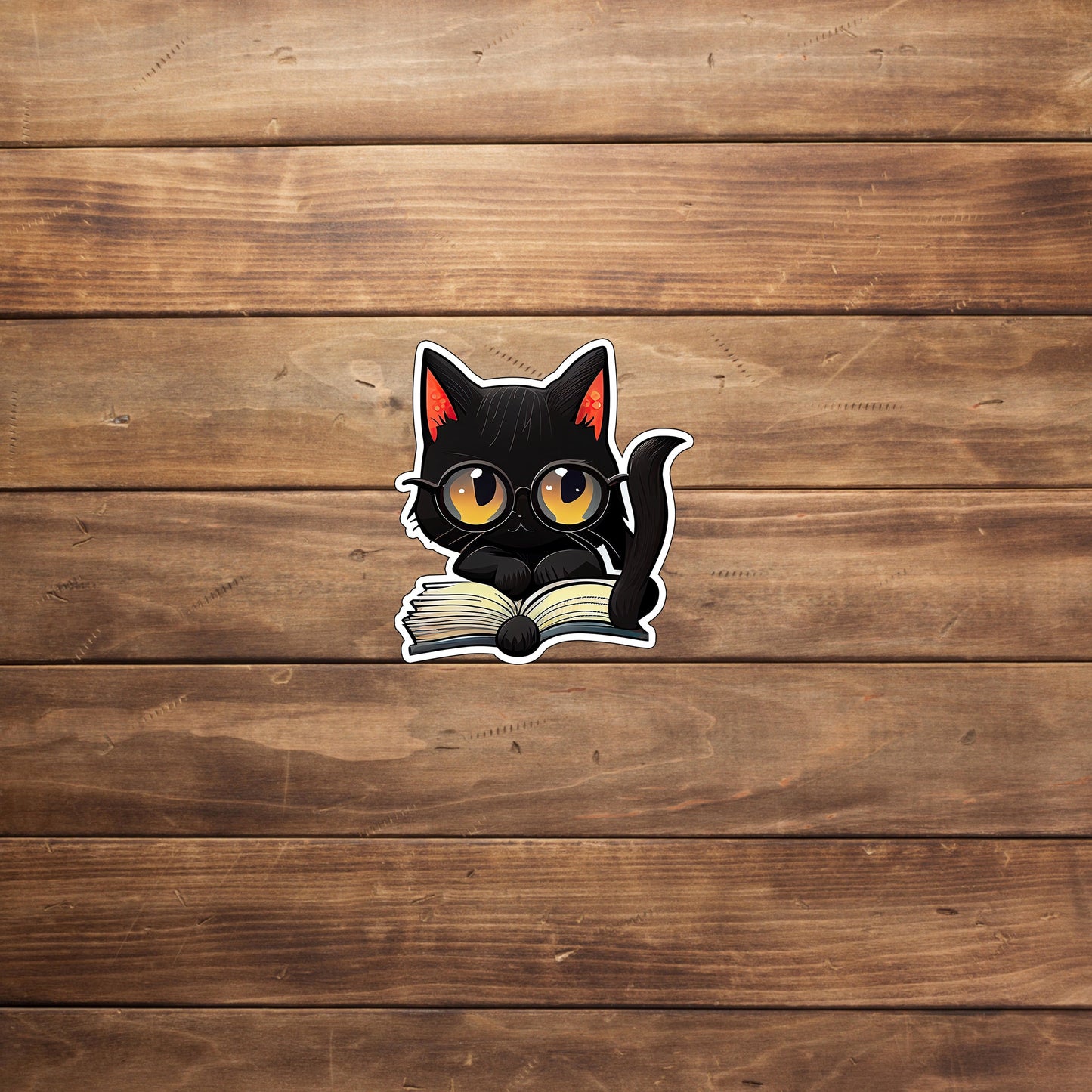 Cute Black Cat Sticker