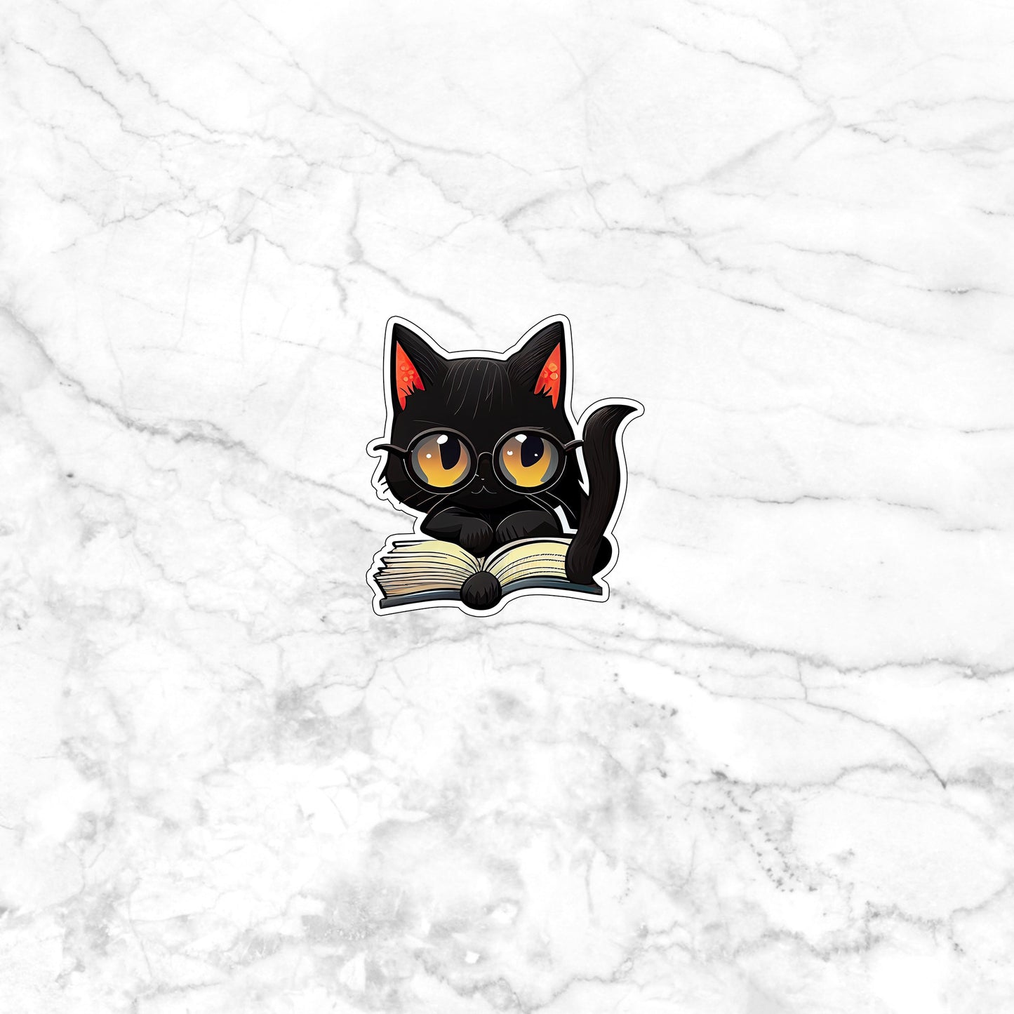 Cute Black Cat Sticker