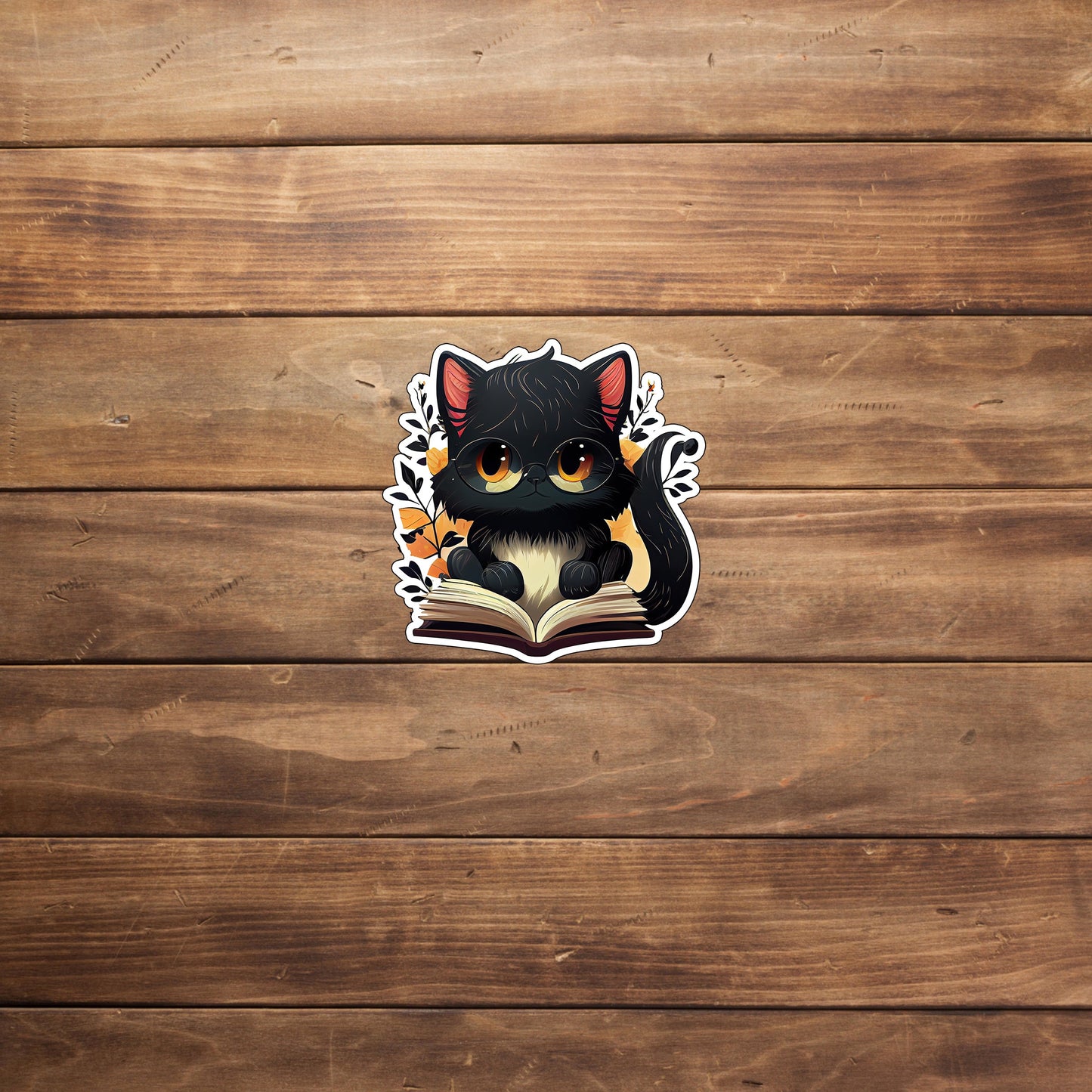 Cute Black Cat Sticker