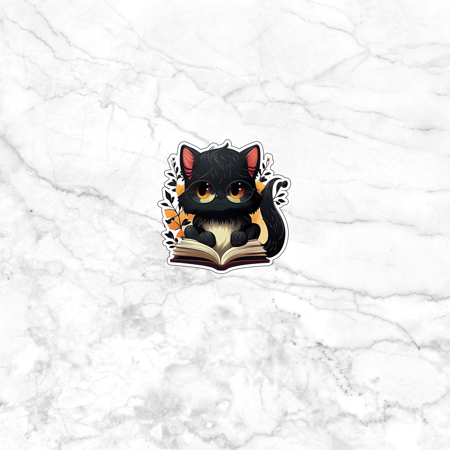Cute Black Cat Sticker