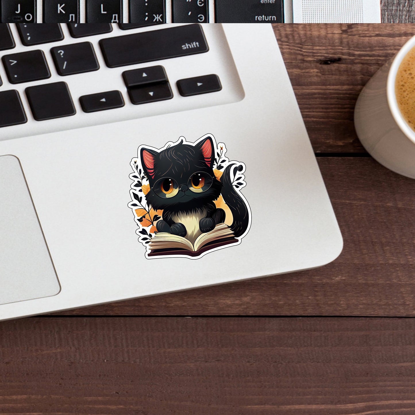 Cute Black Cat Sticker