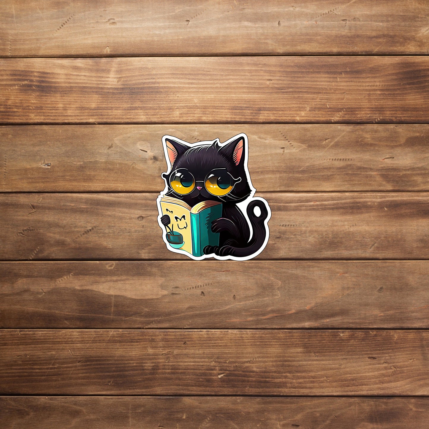 Cute Black Cat Sticker