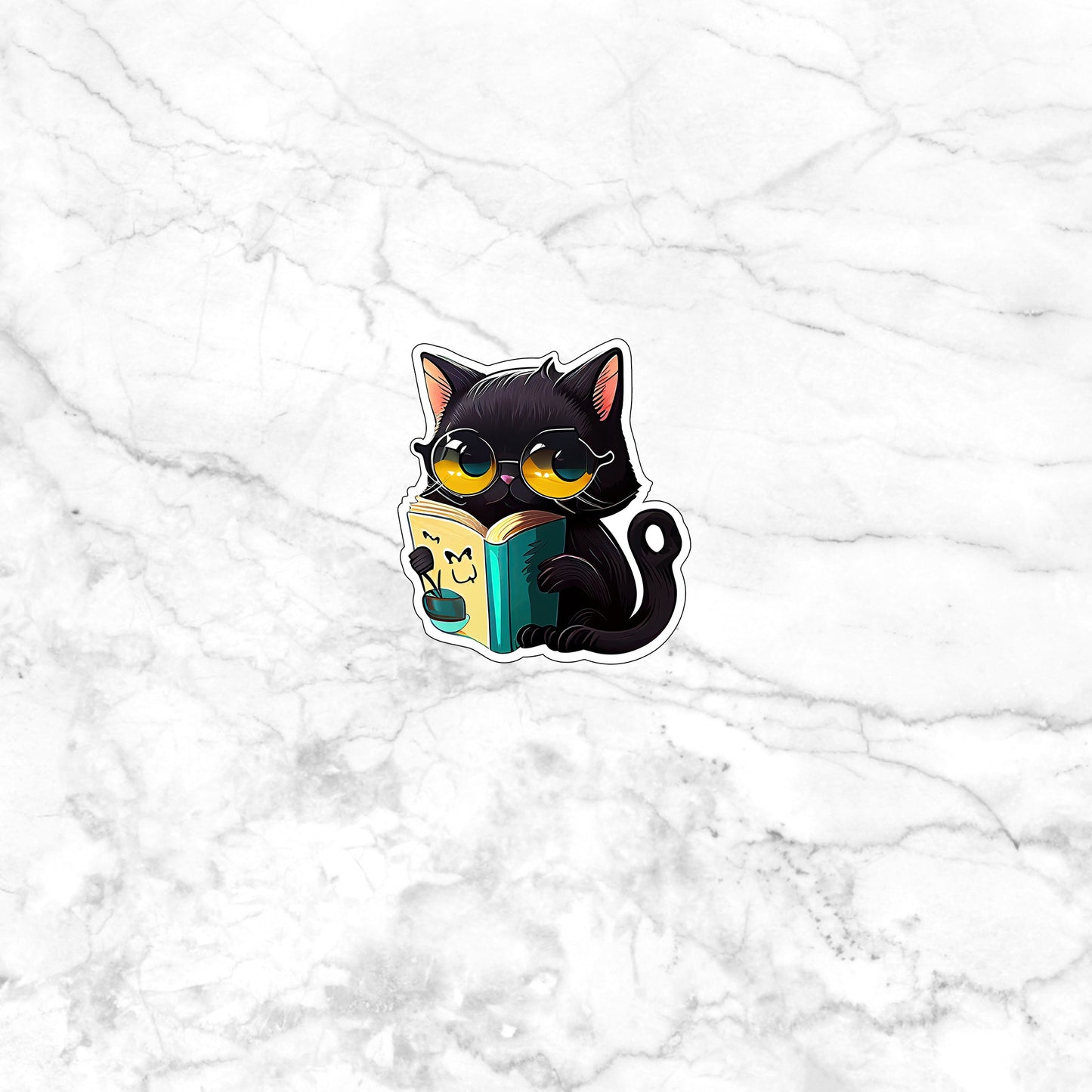 Cute Black Cat Sticker