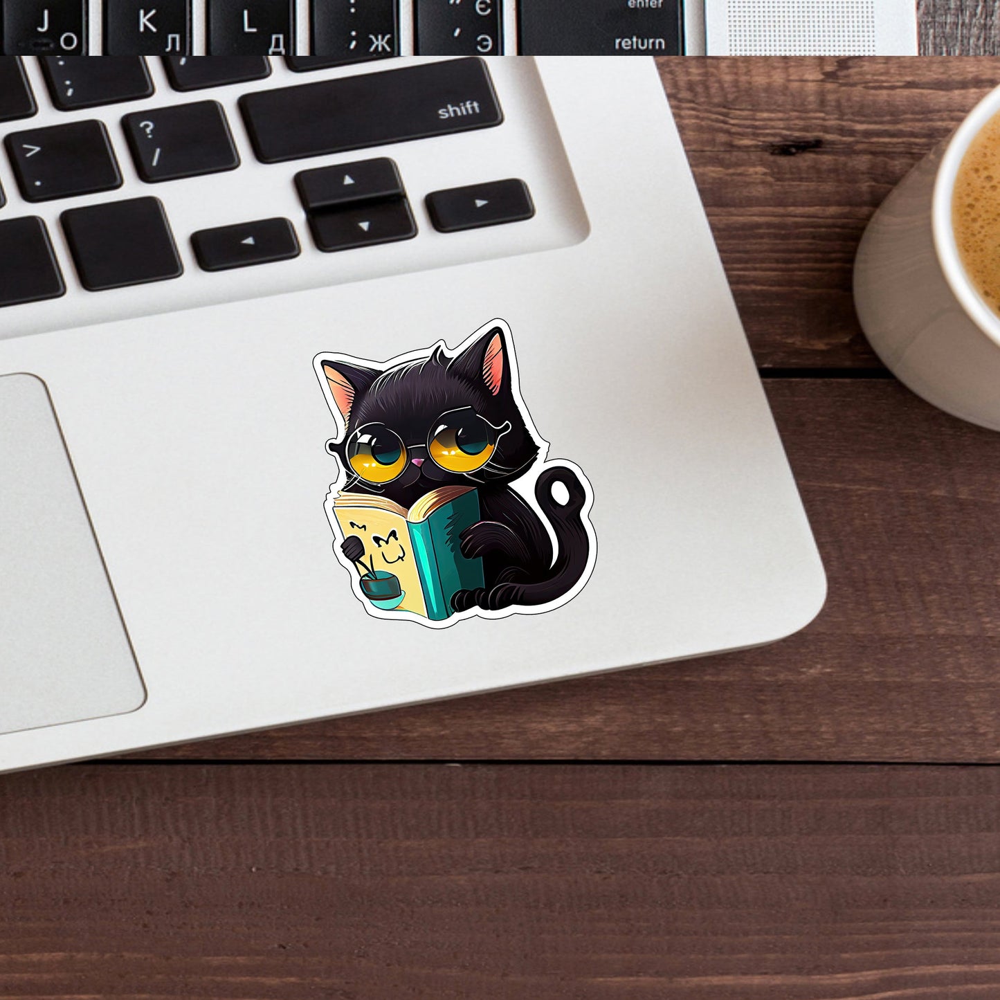 Cute Black Cat Sticker