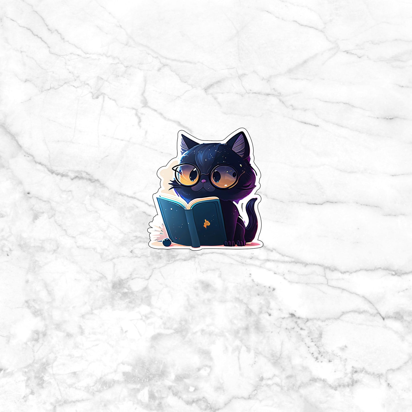 Cute Black Cat Sticker