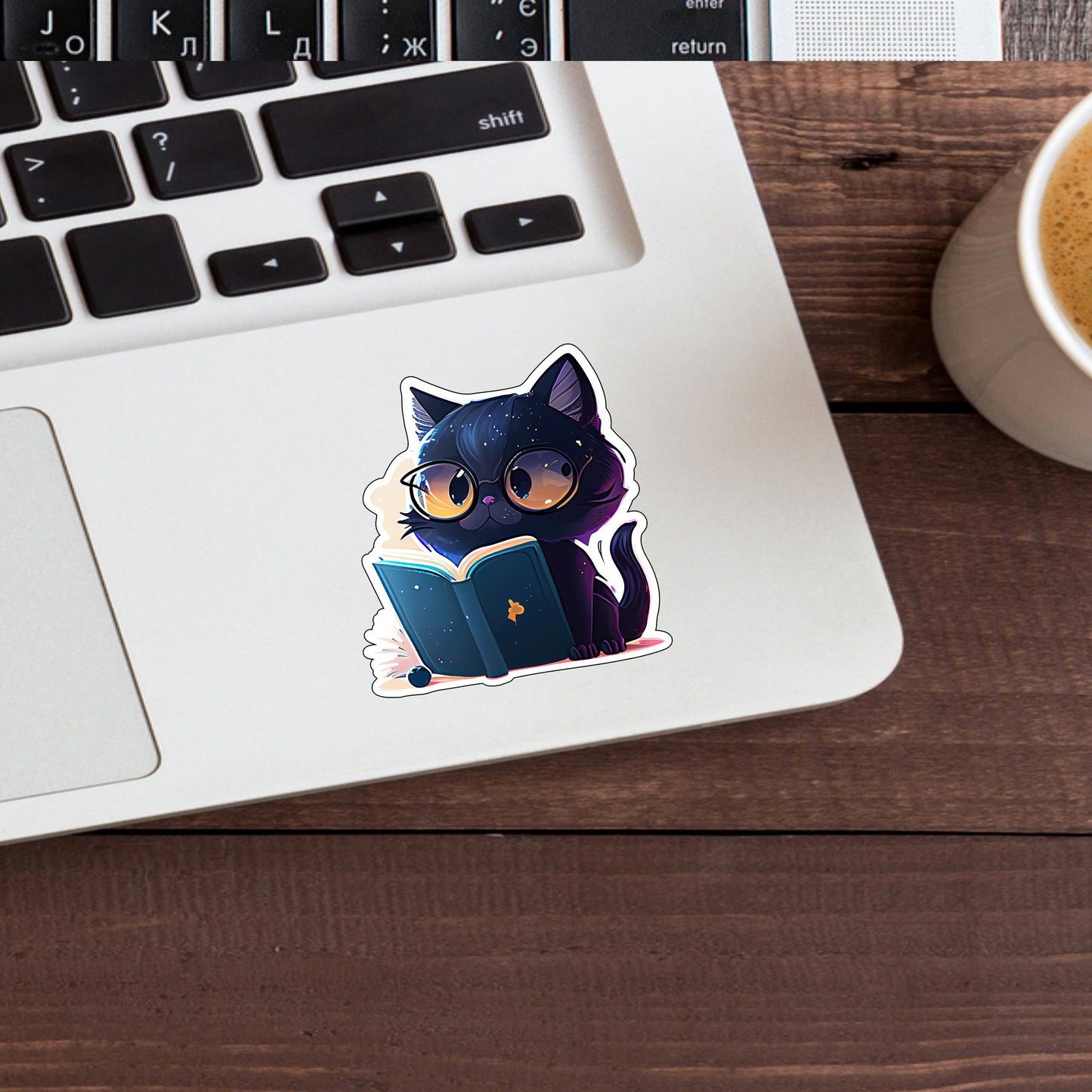 Cute Black Cat Sticker
