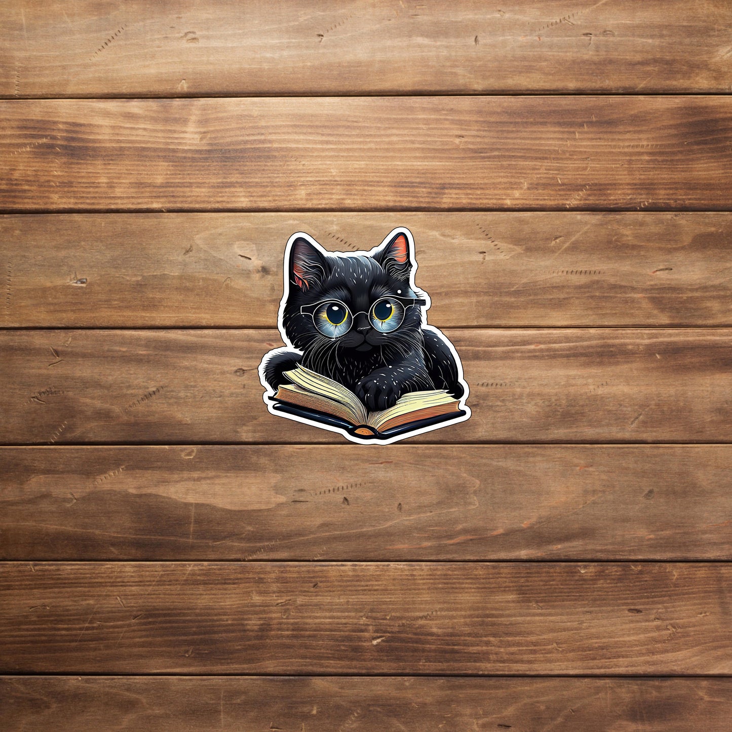 Cute Black Cat Sticker