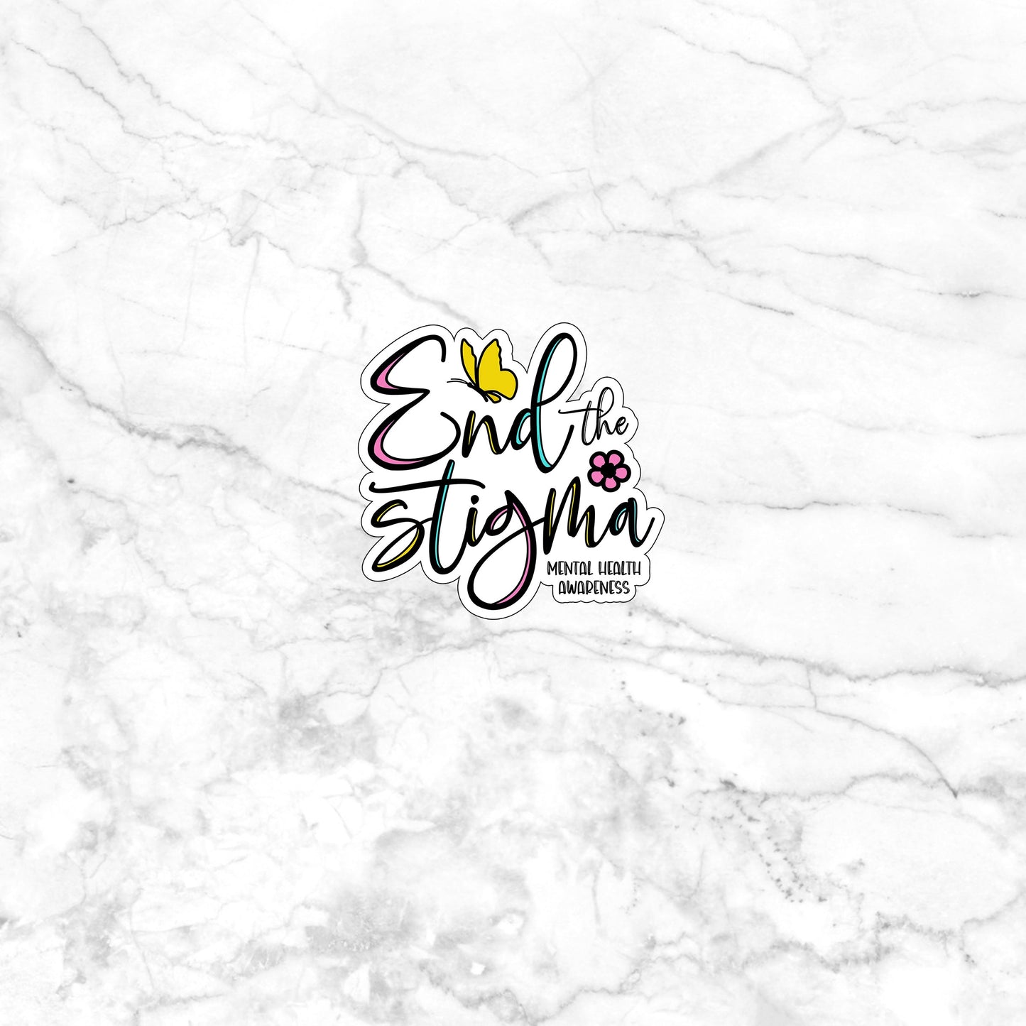 End the stigma Sticker, Vinyl sticker, laptop sticker, Tablet sticker
