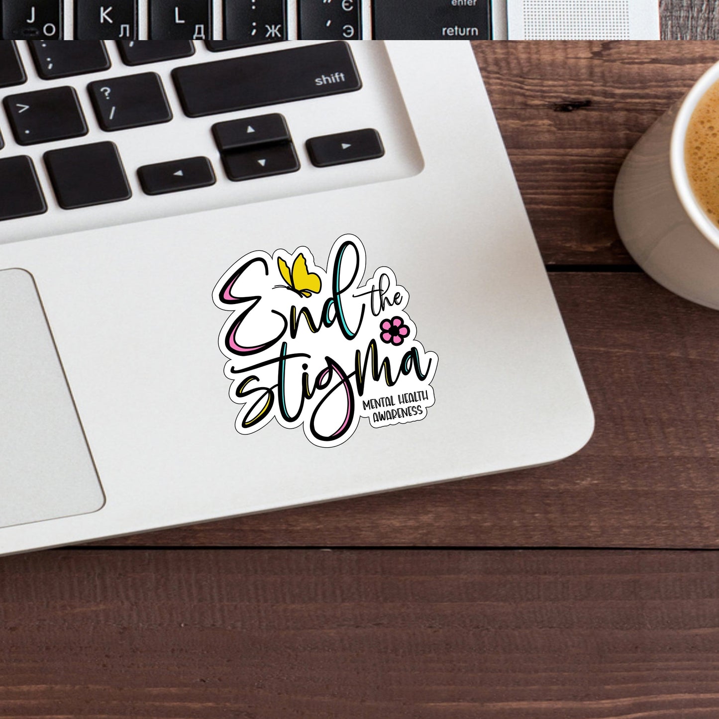 End the stigma Sticker, Vinyl sticker, laptop sticker, Tablet sticker