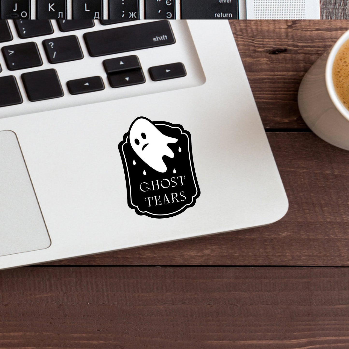 Ghost tears Sticker, Vinyl sticker, laptop sticker, Tablet sticker