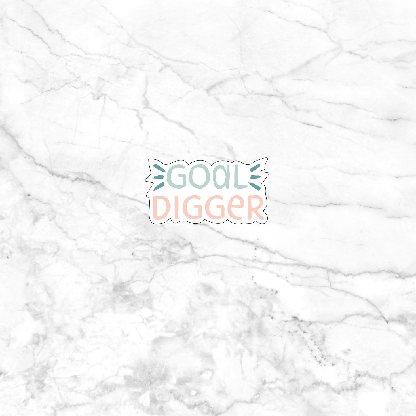 Goal digger Sticker