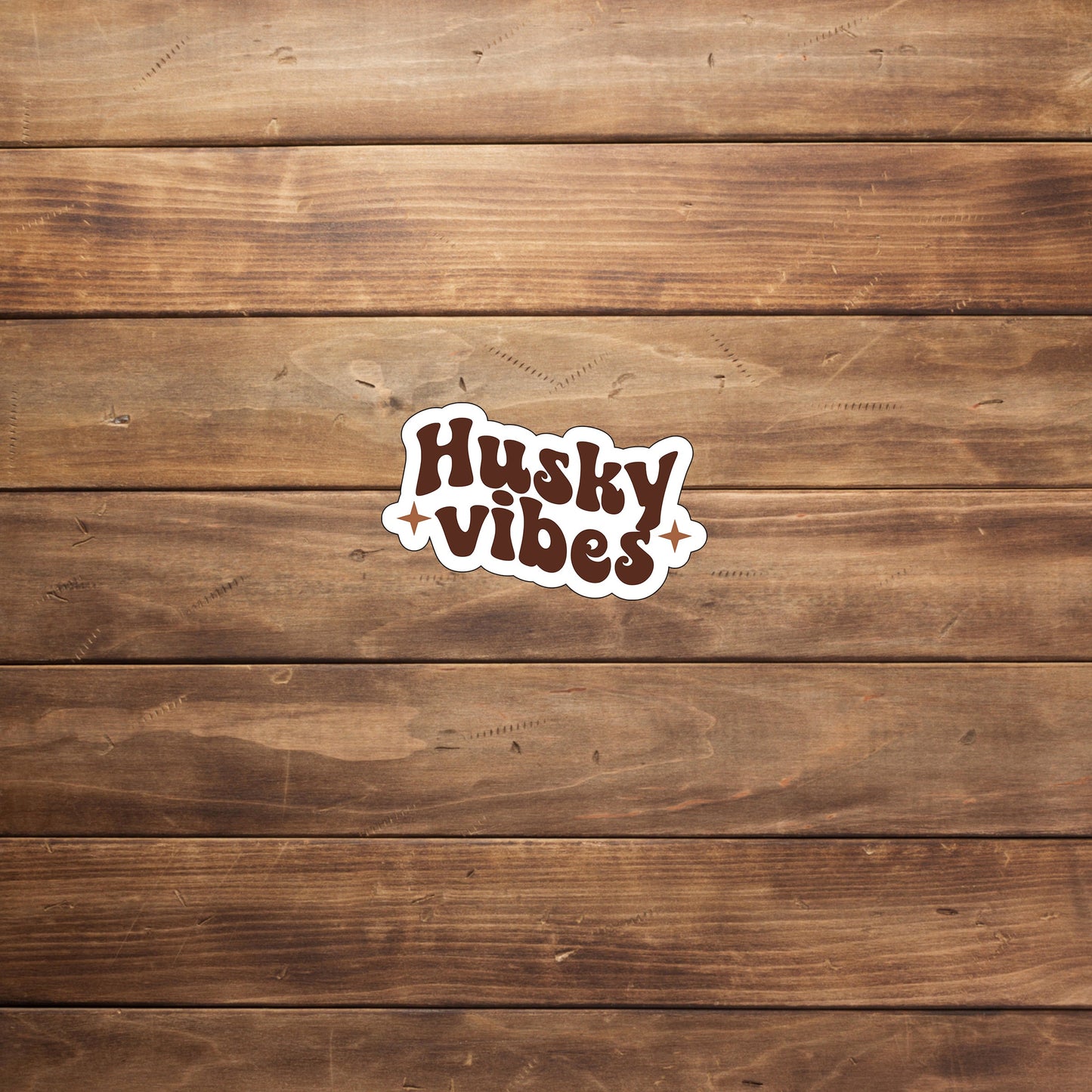 Husky vibes Sticker, Vinyl sticker, laptop sticker, Tablet sticker