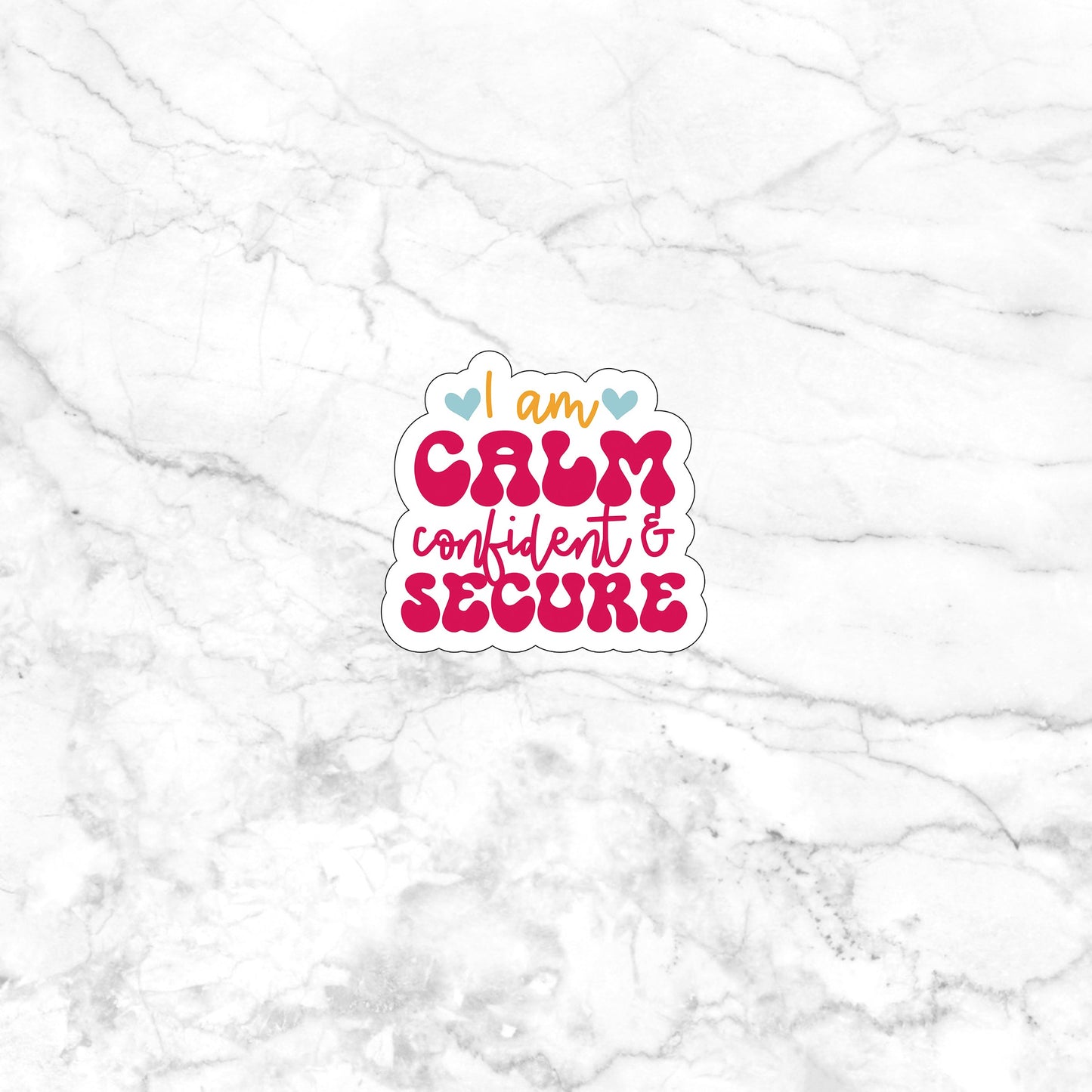 Confident Sticker, Vinyl sticker, laptop sticker, Tablet sticker