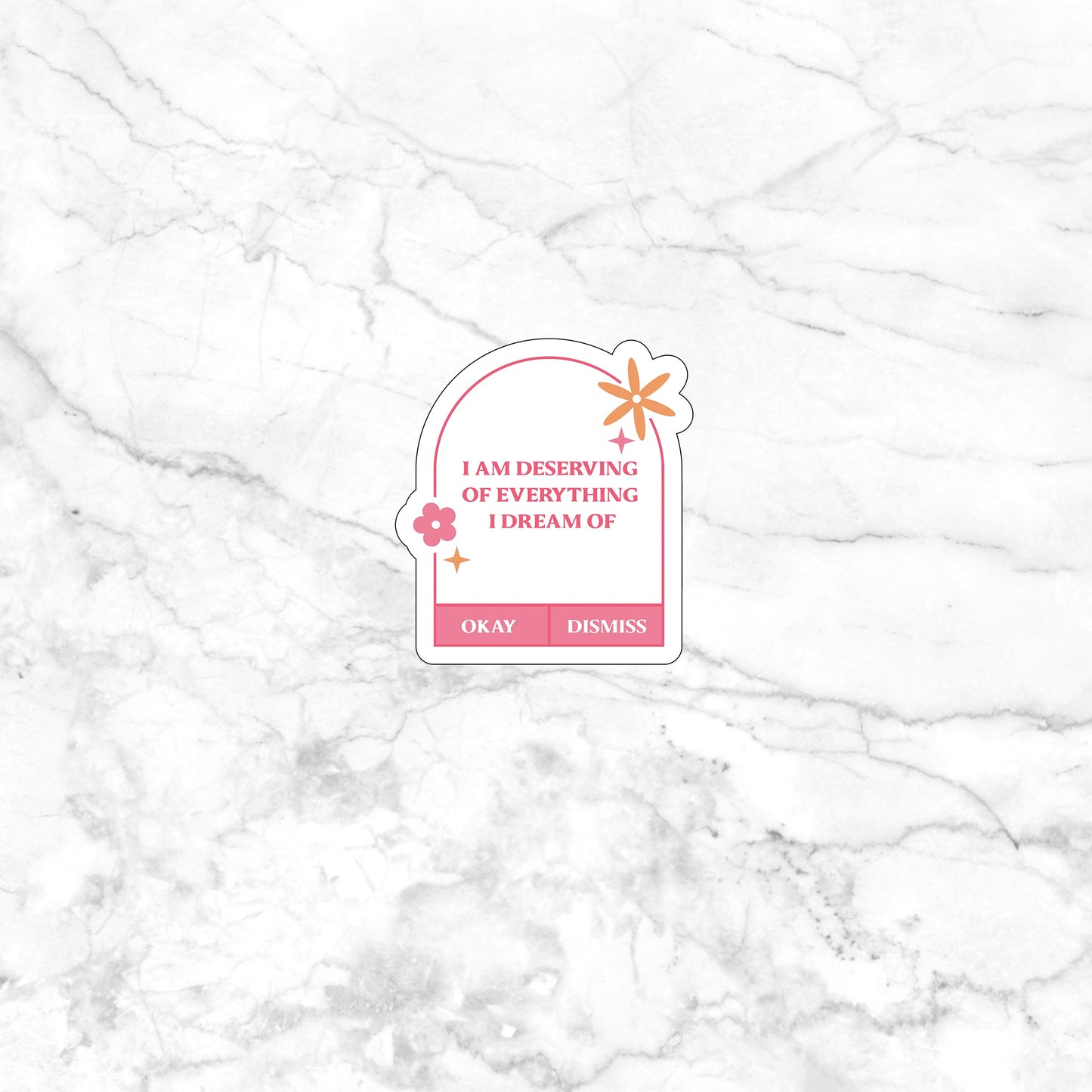 I deserve it Sticker, Vinyl sticker, laptop sticker, Tablet sticker
