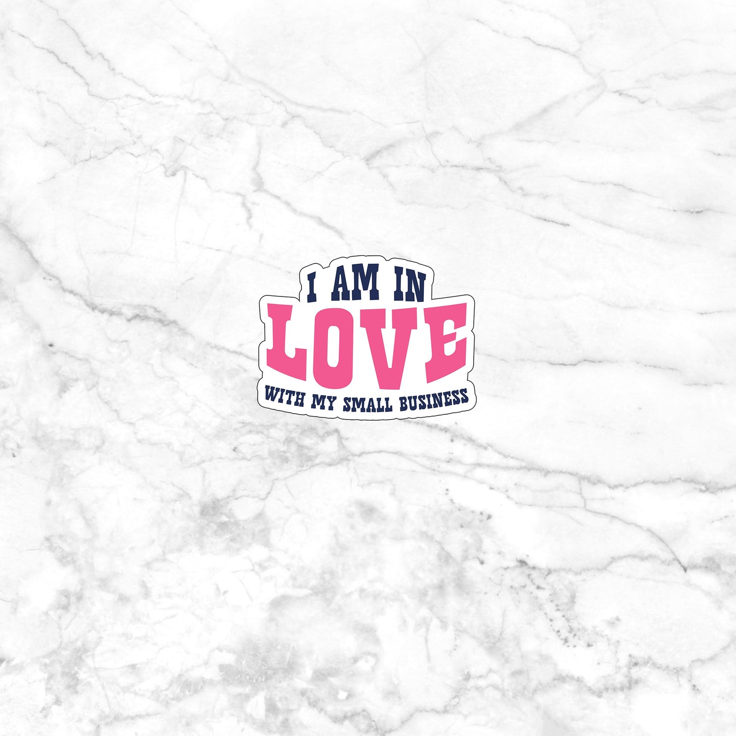 I love my small business Sticker, Vinyl sticker, laptop sticker, Tablet sticker