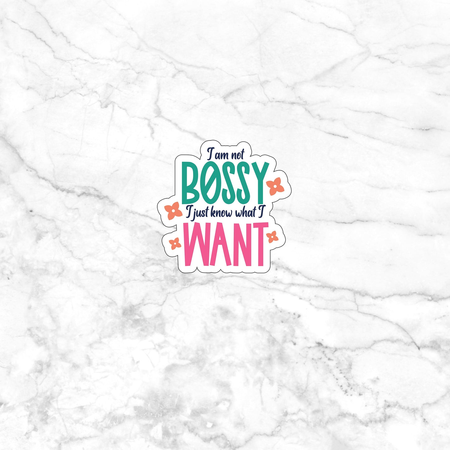 I am not bossy Sticker, Vinyl sticker, laptop sticker, Tablet sticker