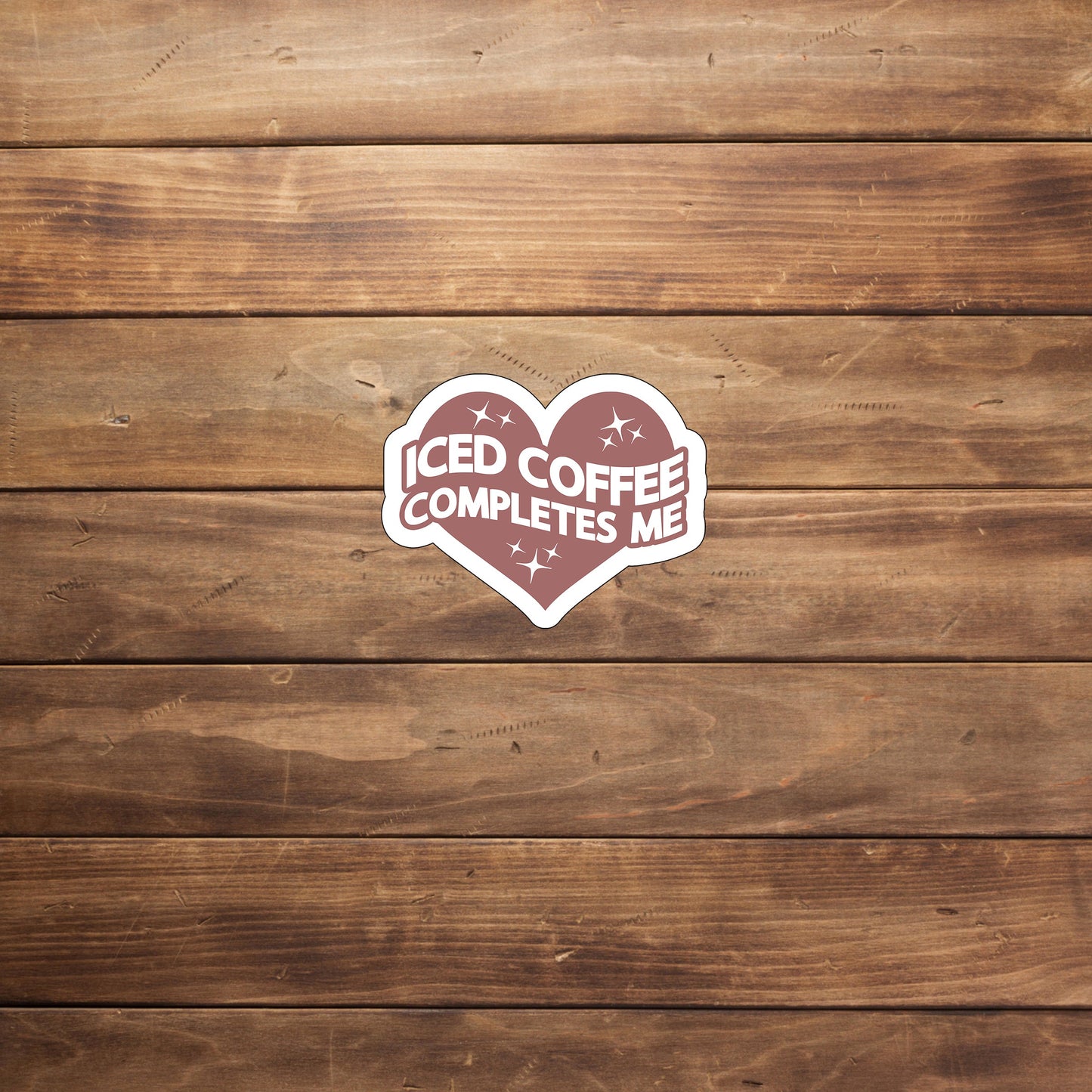 Iced Coffee Sticker, Vinyl sticker, laptop sticker, Tablet sticker