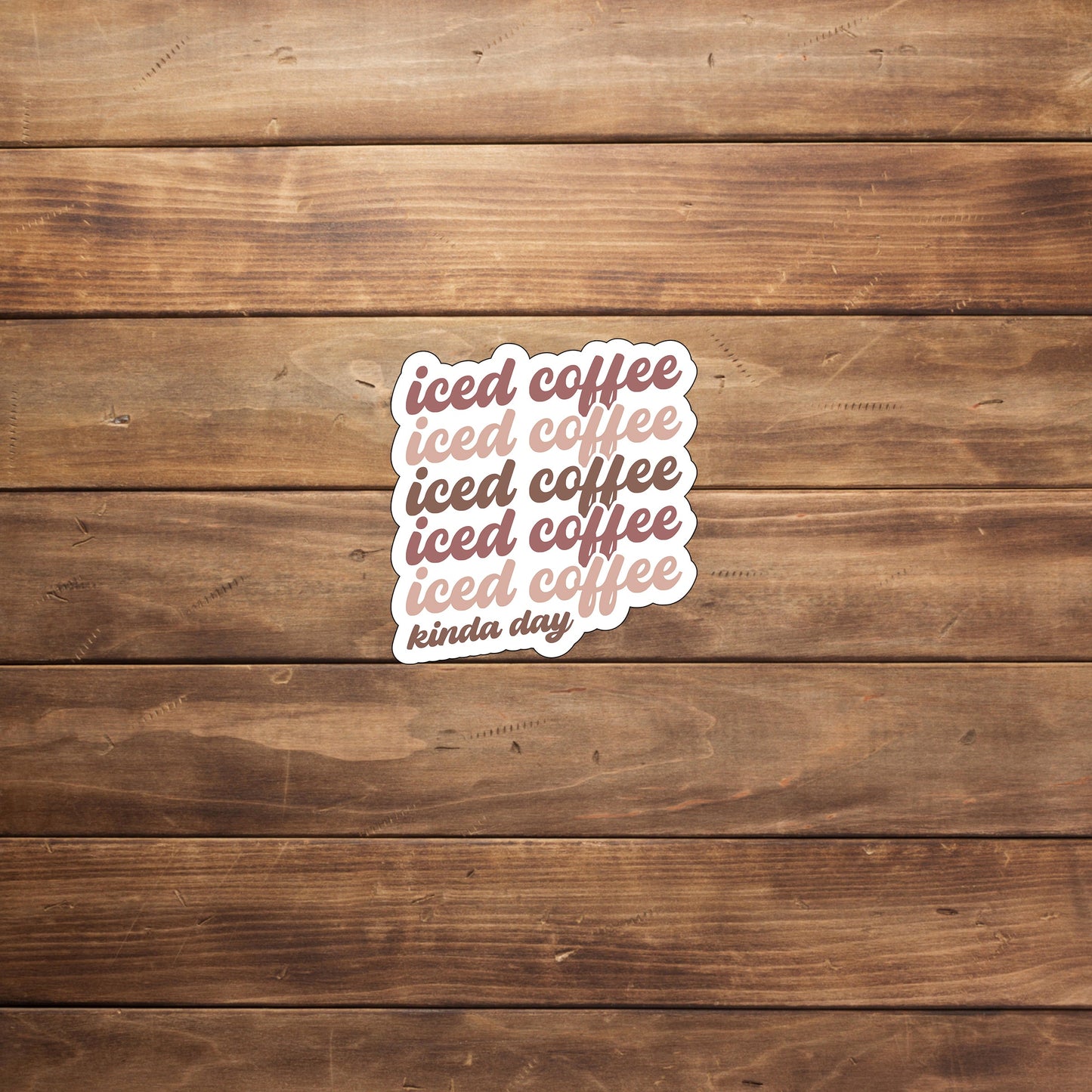 Iced Coffee Sticker, Vinyl sticker, laptop sticker, Tablet sticker