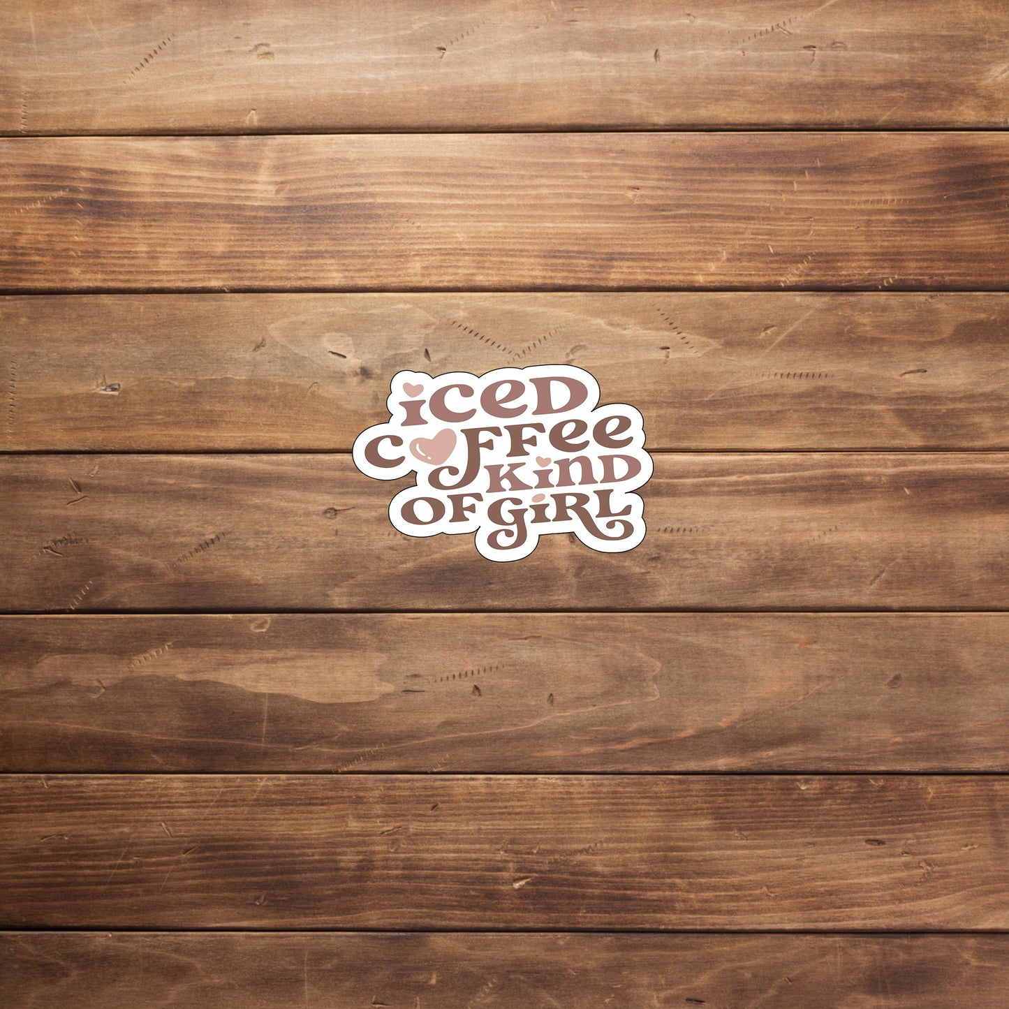 Iced Coffee Sticker, Vinyl sticker, laptop sticker, Tablet sticker