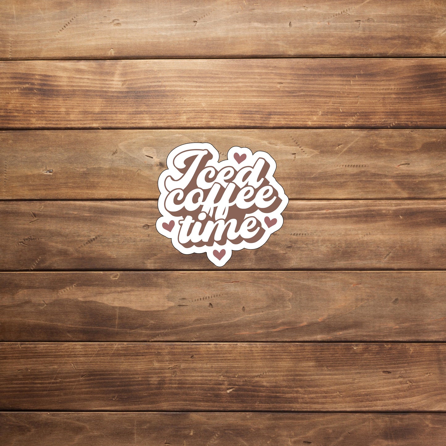 Iced Coffee Sticker, Vinyl sticker, laptop sticker, Tablet sticker