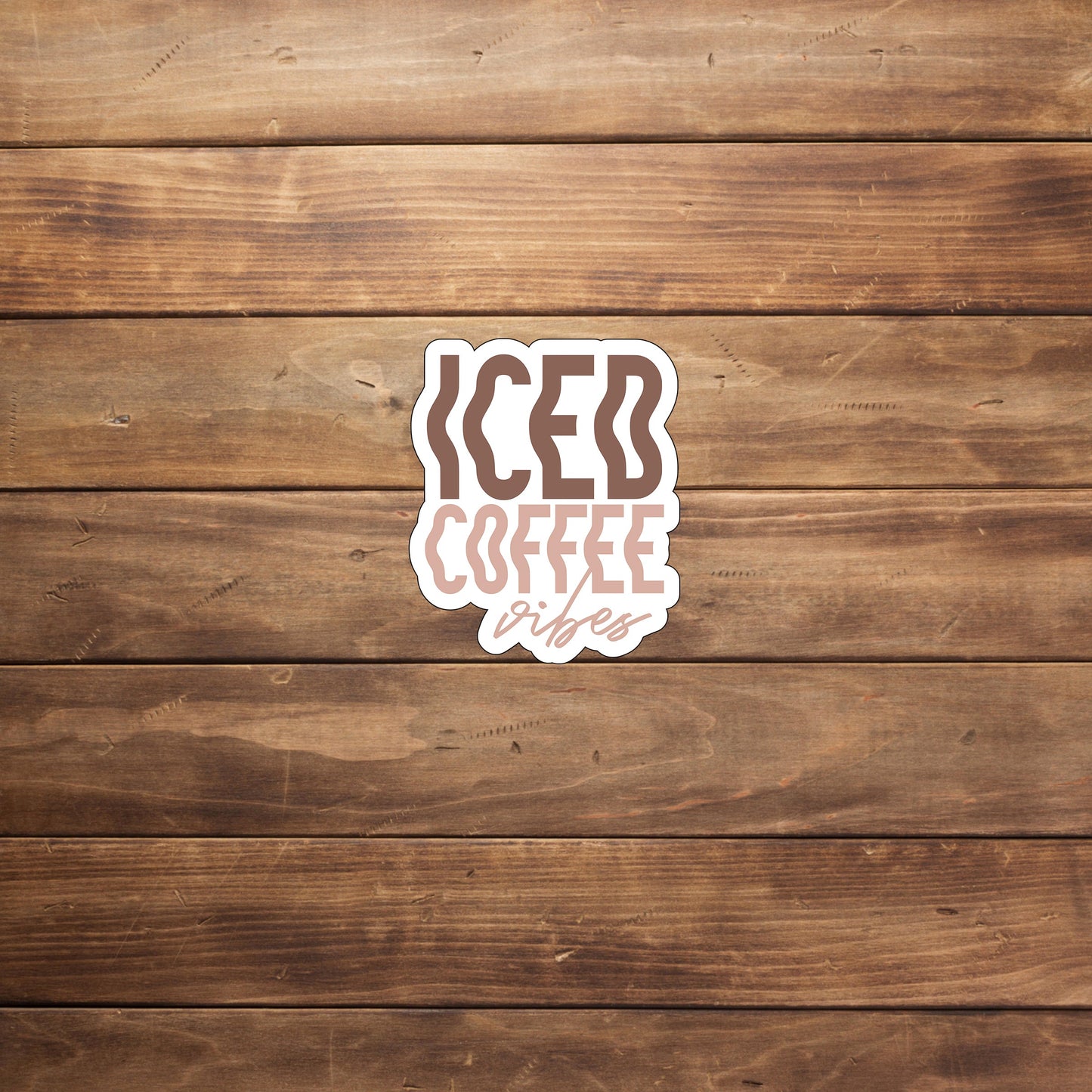 Iced Coffee Sticker, Vinyl sticker, laptop sticker, Tablet sticker