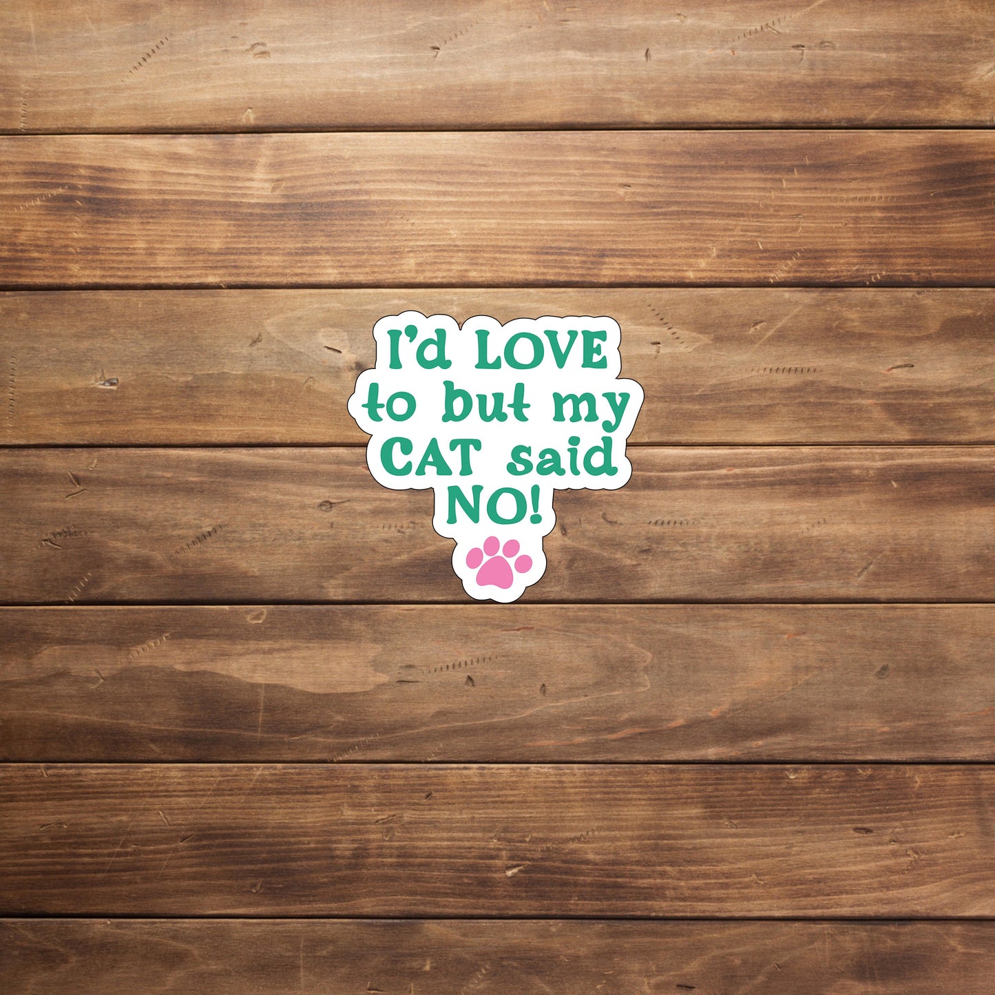Cat Sticker Sticker, Vinyl sticker, laptop sticker, Tablet sticker