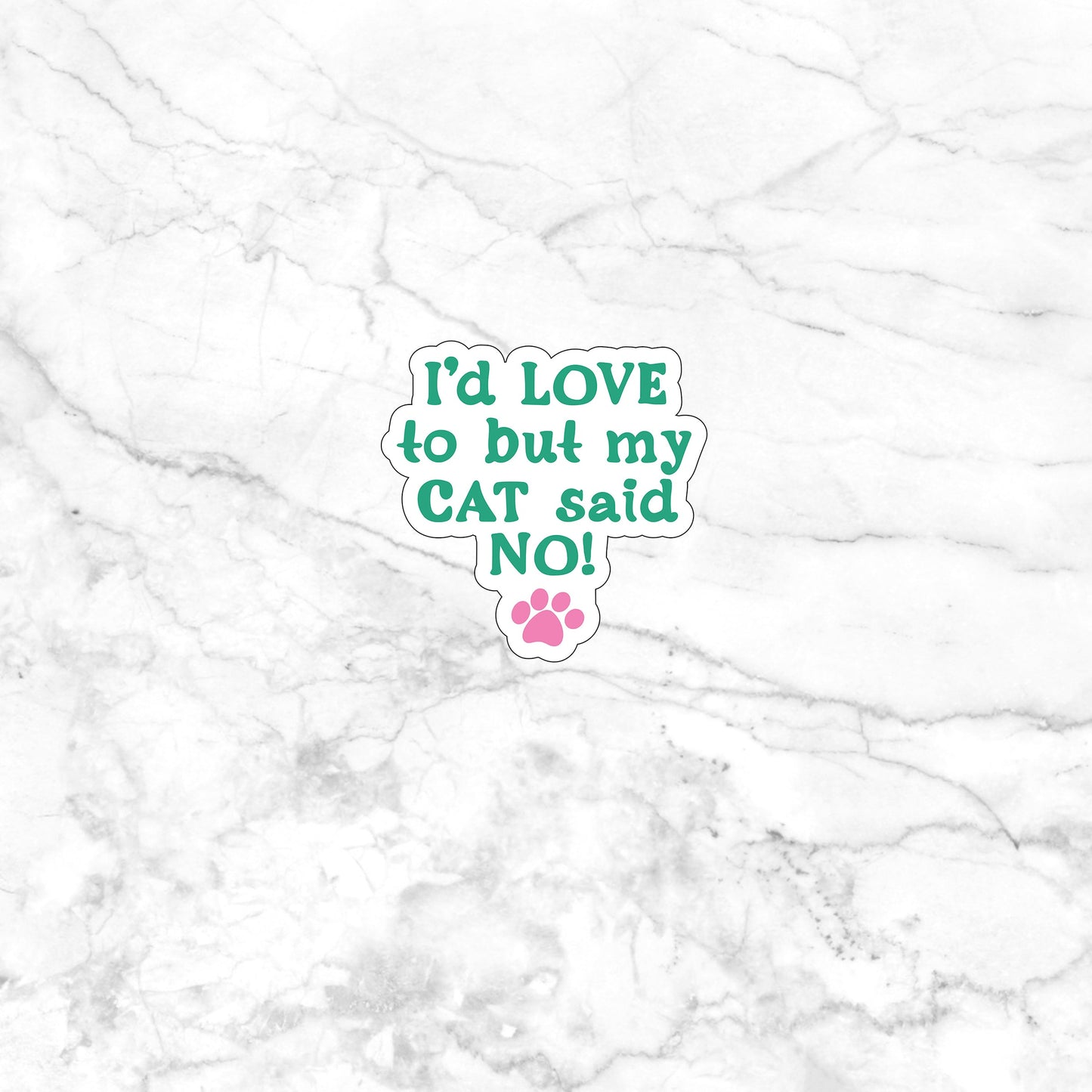 Cat Sticker Sticker, Vinyl sticker, laptop sticker, Tablet sticker