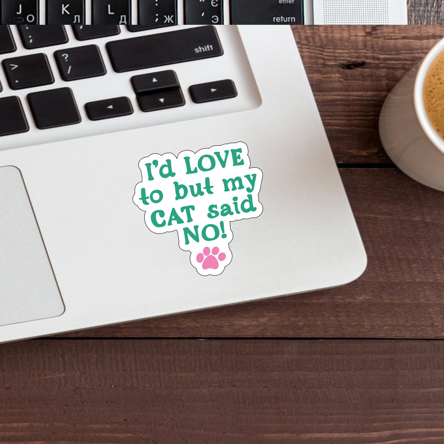 Cat Sticker Sticker, Vinyl sticker, laptop sticker, Tablet sticker